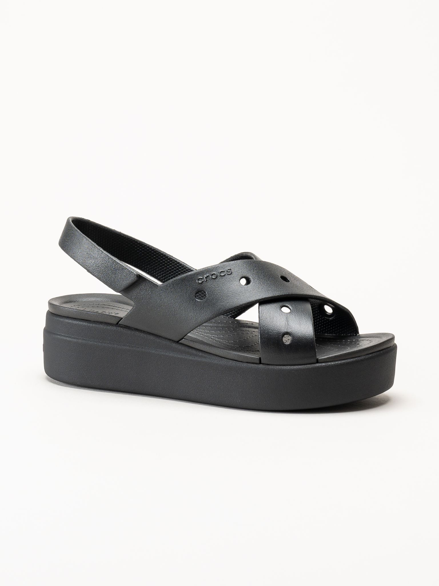Crocs - Brooklyn - Svarta platåsandaler