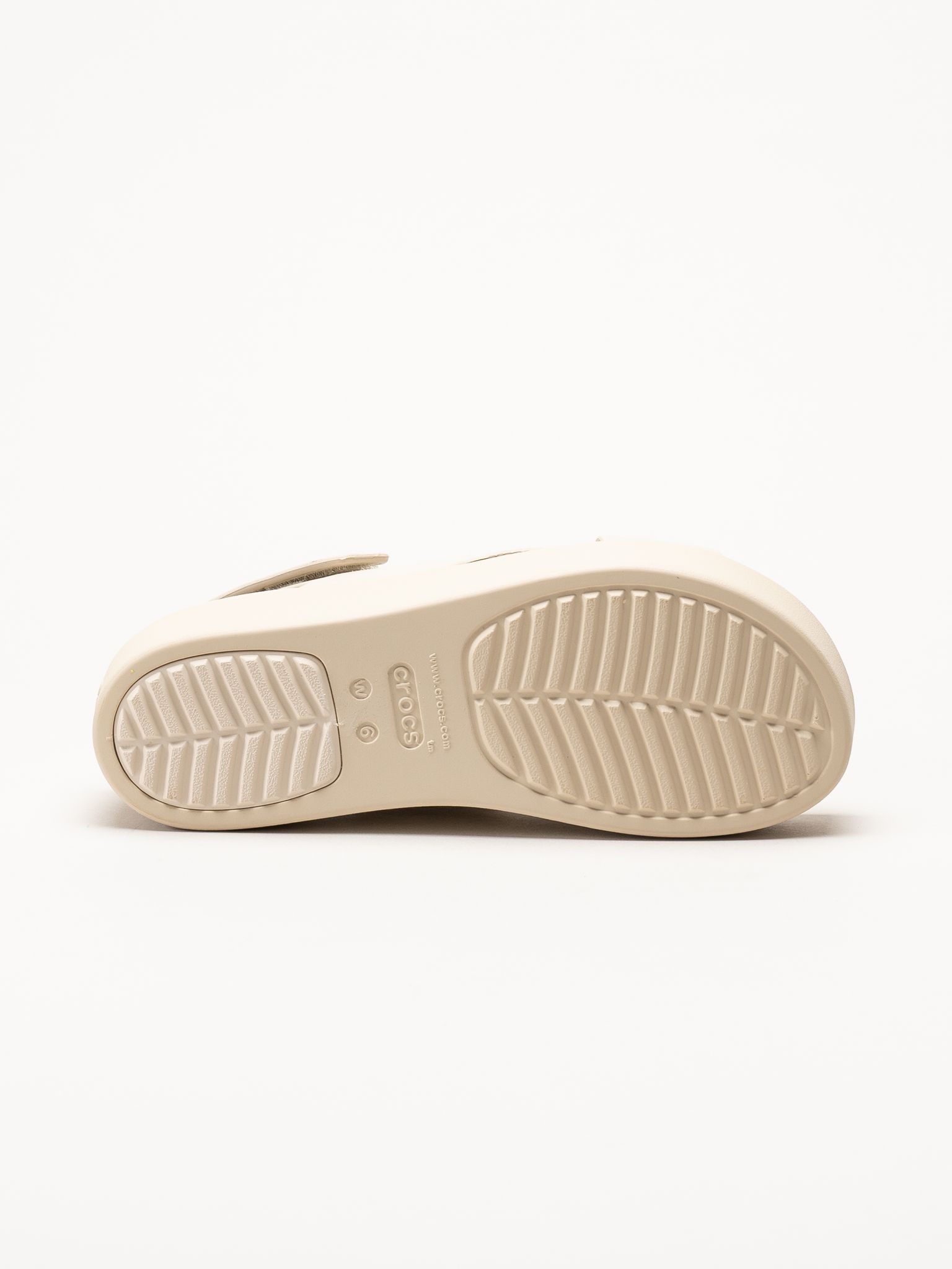 Crocs - Brooklyn - Ljusbeige platåsandaler