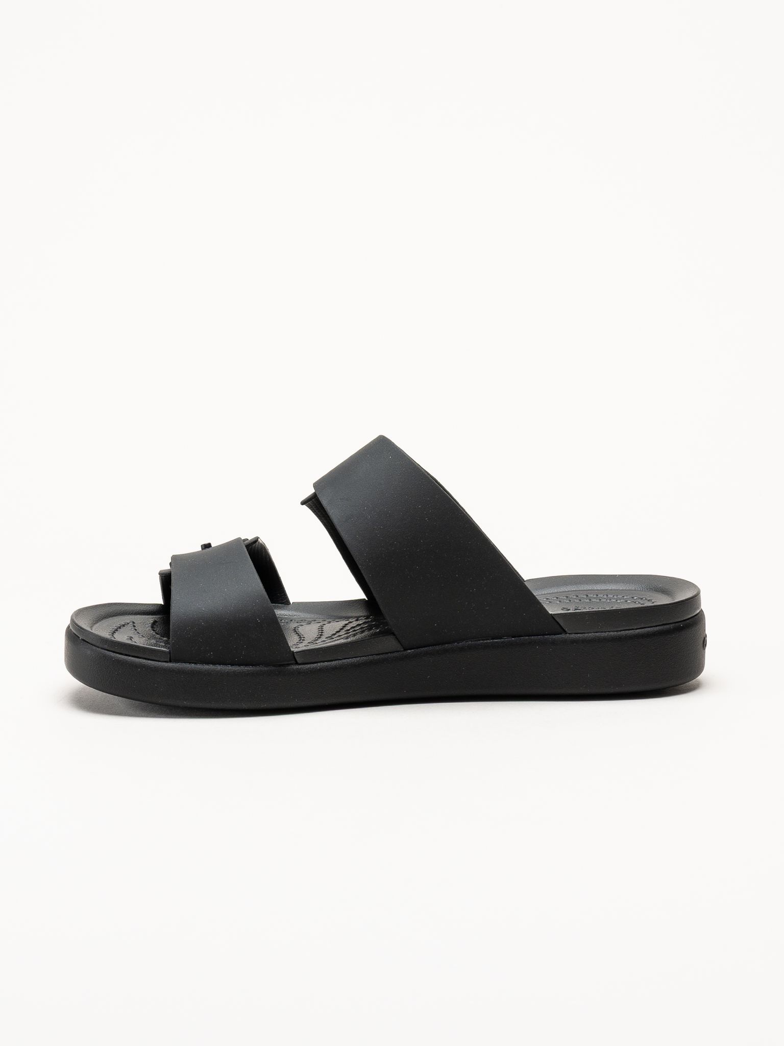 Crocs - Brooklyn Buckle - Svarta slip in tofflor
