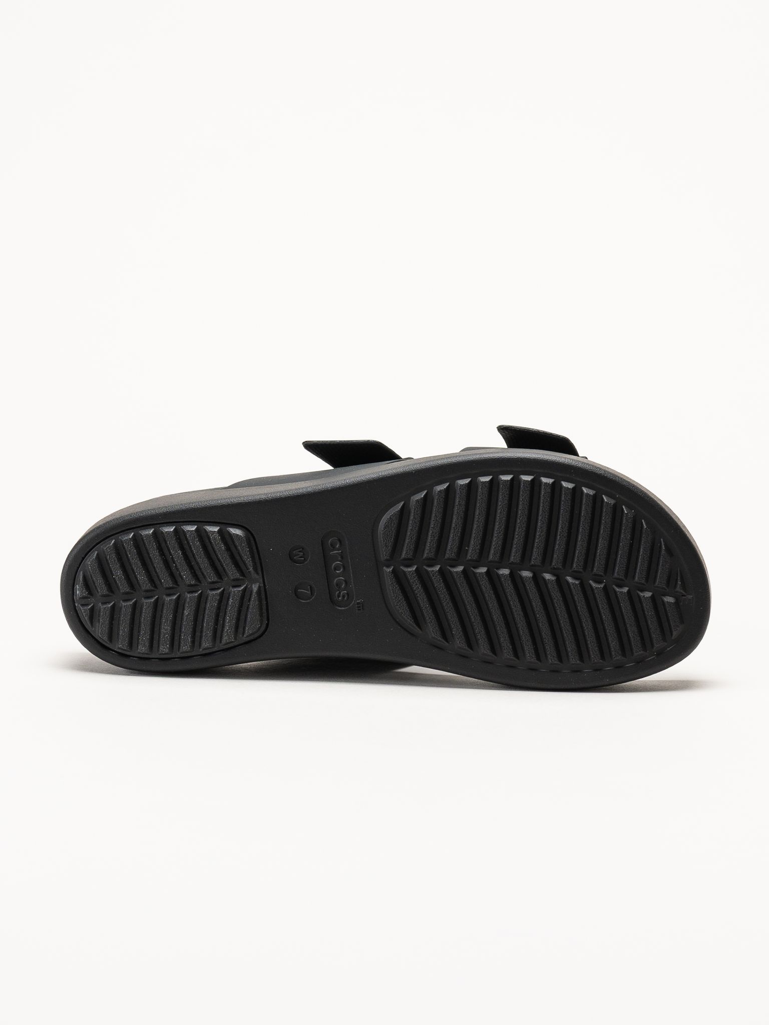 Crocs - Brooklyn Buckle - Svarta slip in tofflor
