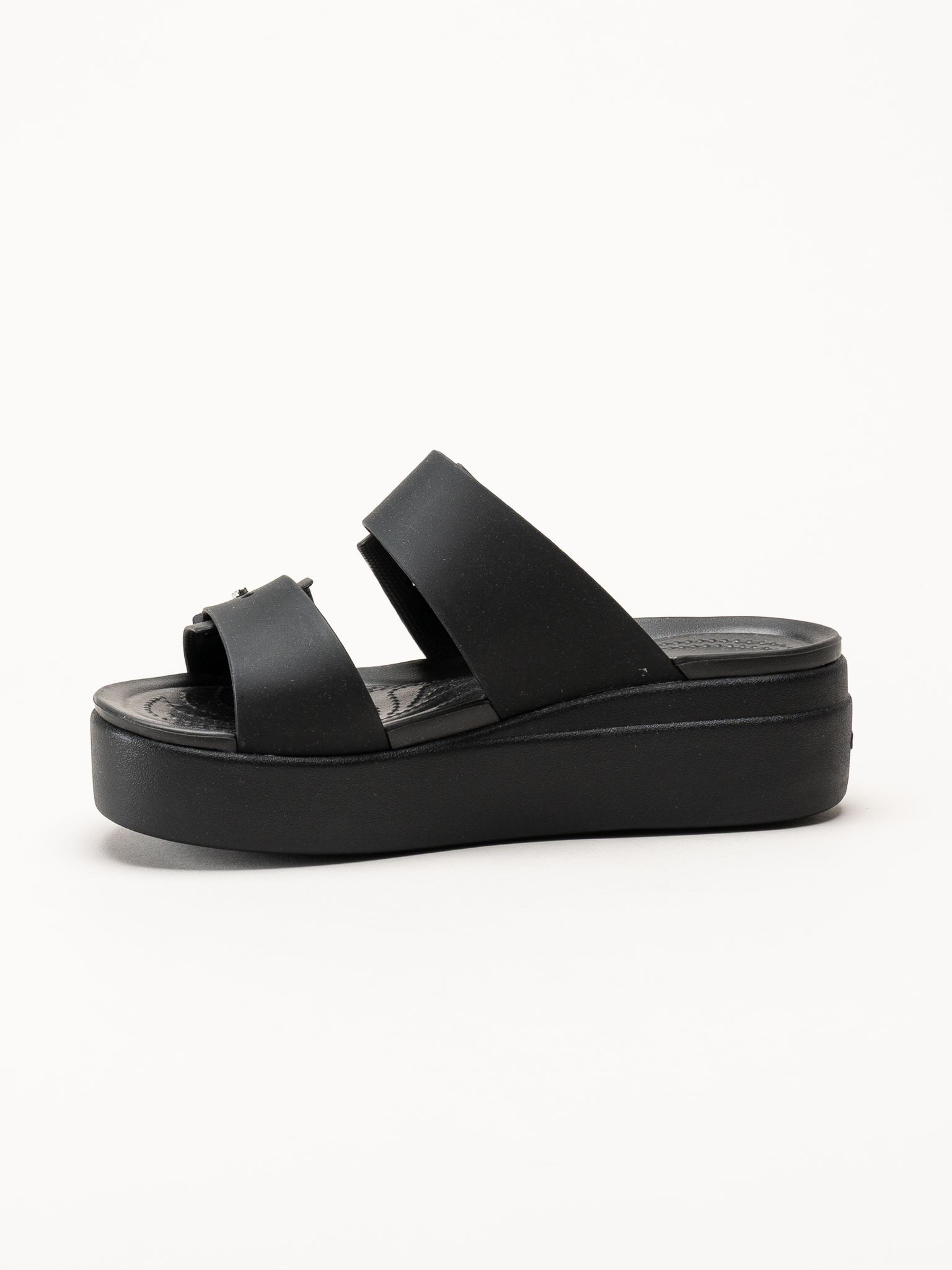 Crocs - Brooklyn Buckle - Svarta platå slip in