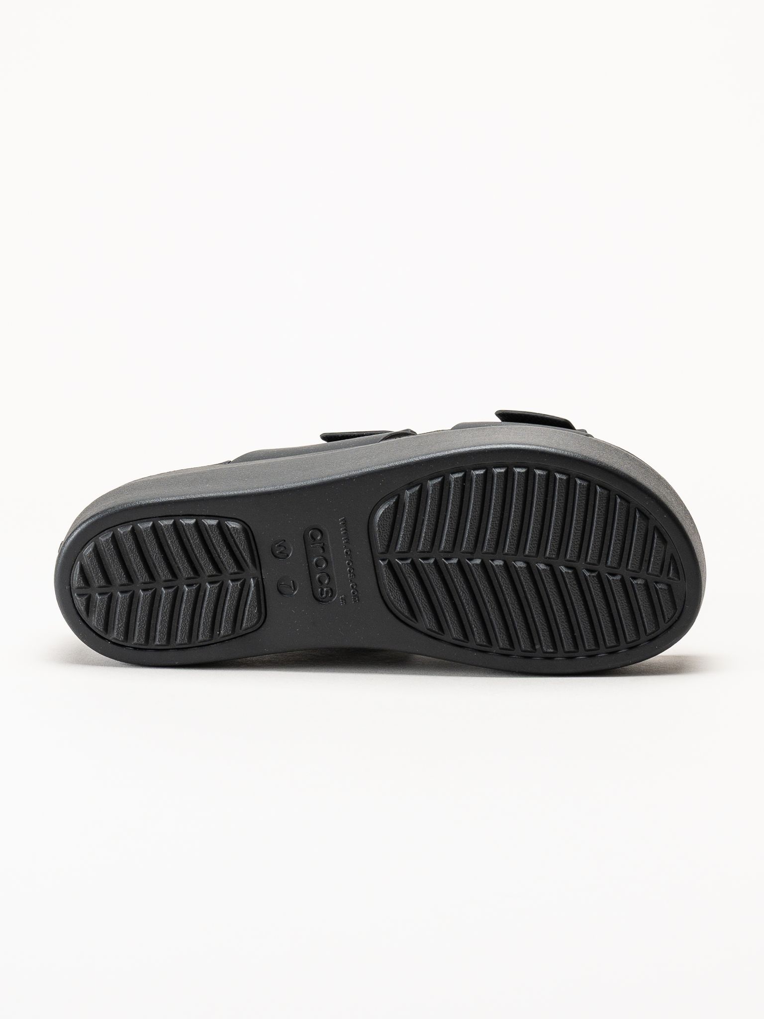 Crocs - Brooklyn Buckle - Svarta platå slip in
