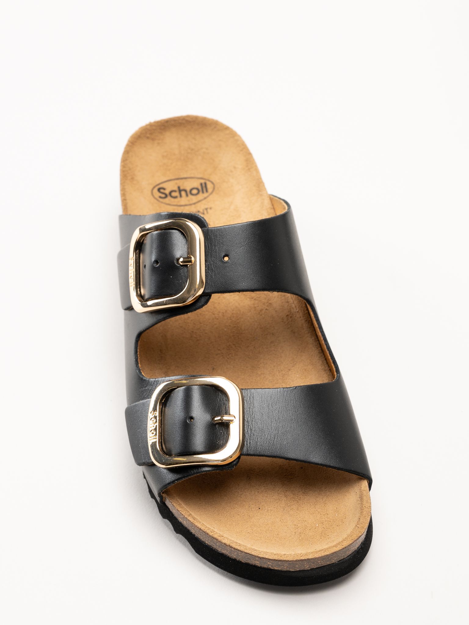 Scholl - Ilary 2 Strap - Svarta sandaler i skinn