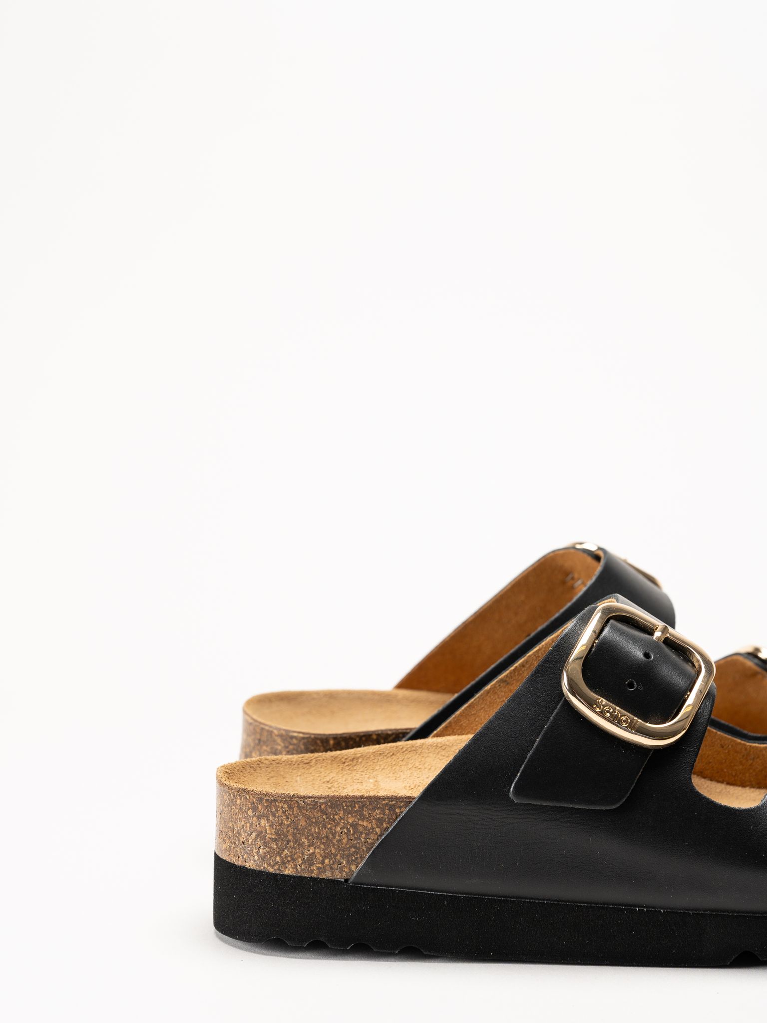 Scholl - Ilary 2 Strap - Svarta sandaler i skinn