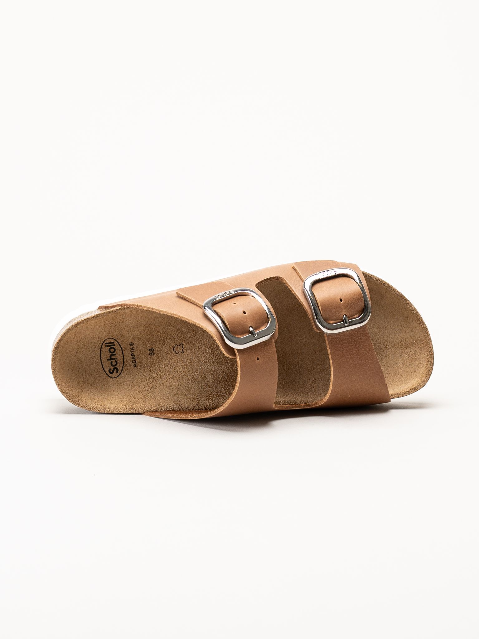 Scholl - Ilary 2 Strap - Bruna sandaler i oljat skinn