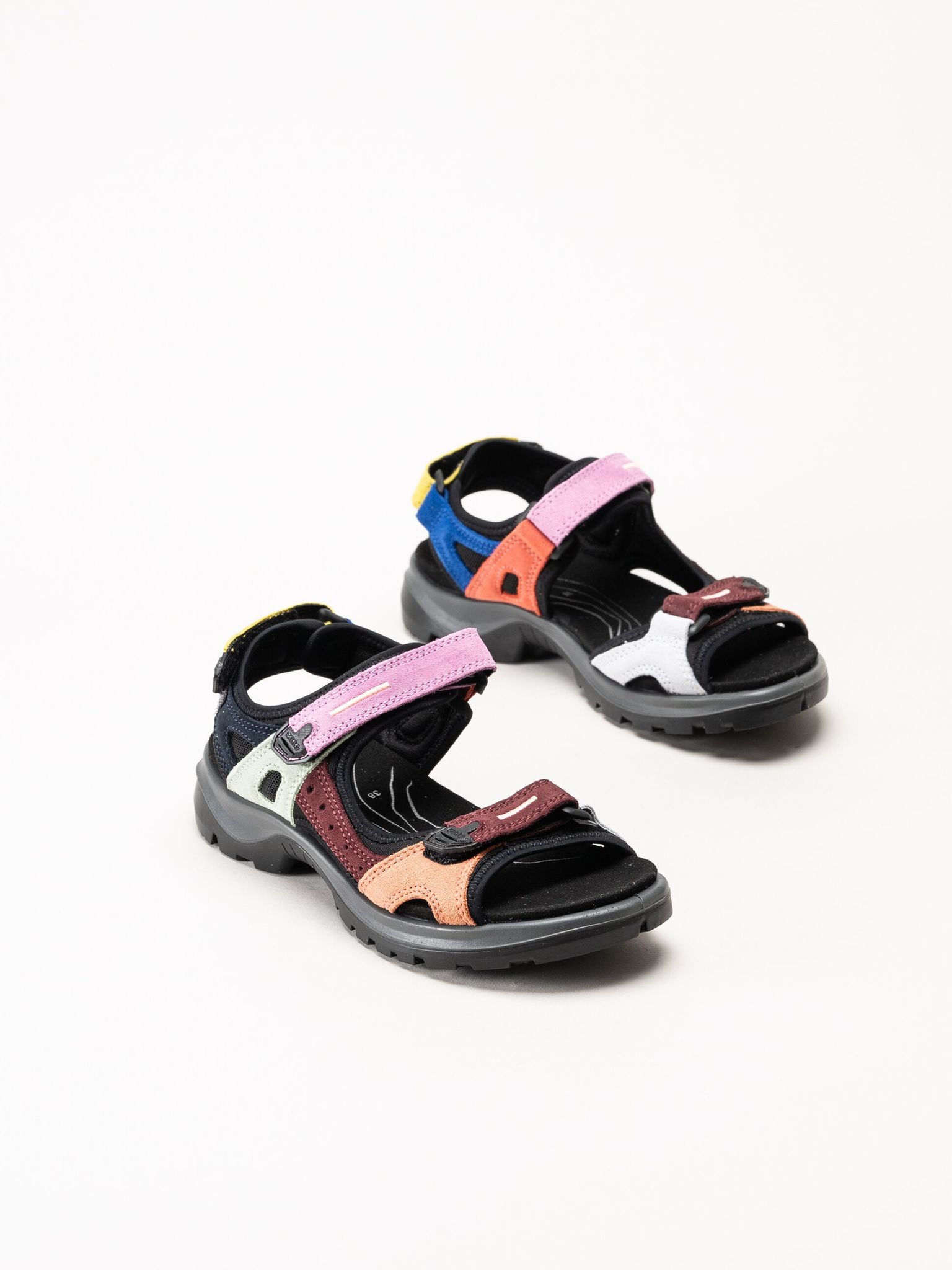 Ecco - Offroad Yucatan W - Multifärgade sandaler i mocka