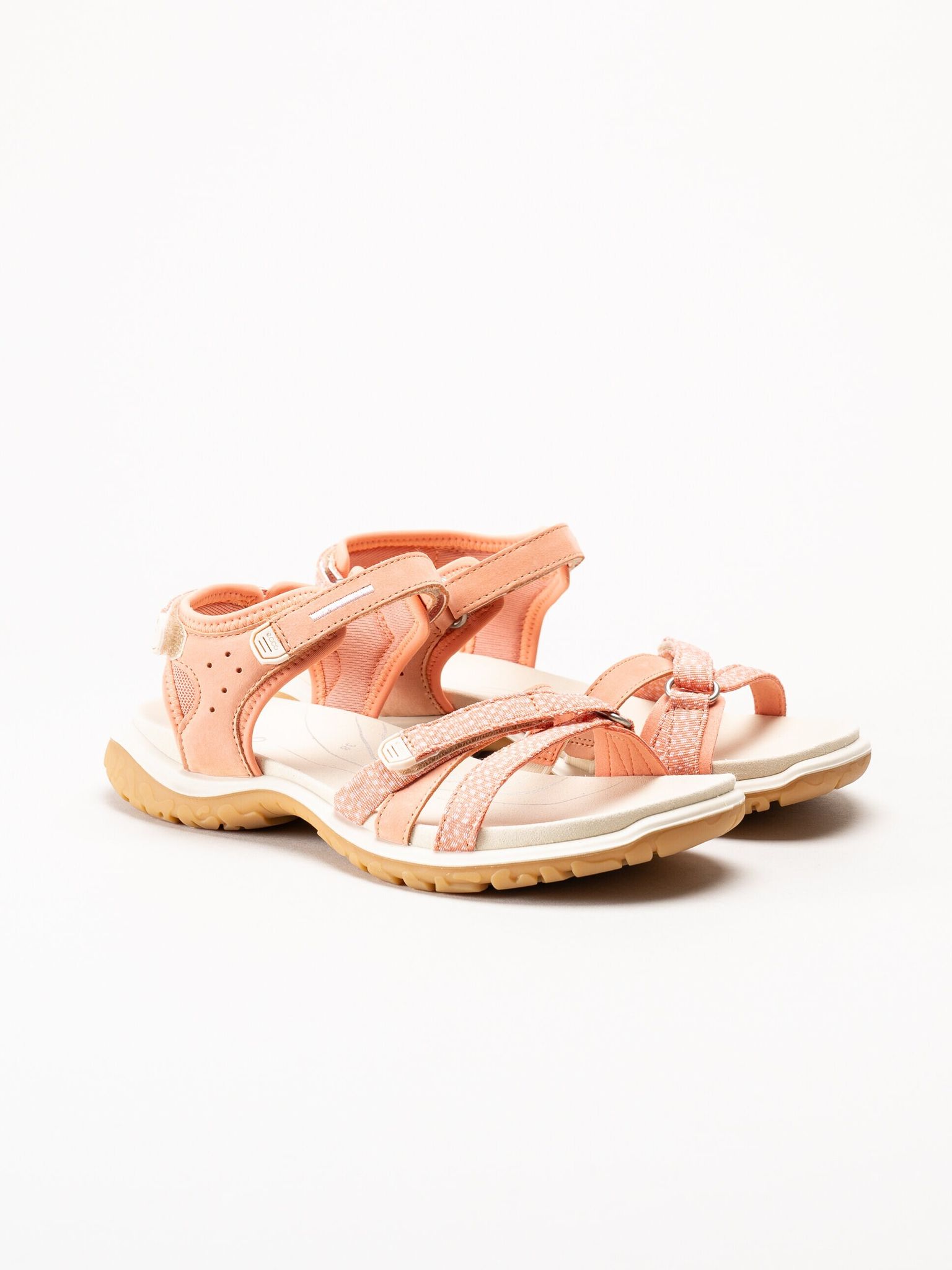 Ecco - Offroad Roam W Lea - Korallrosa sandaler i nubuck