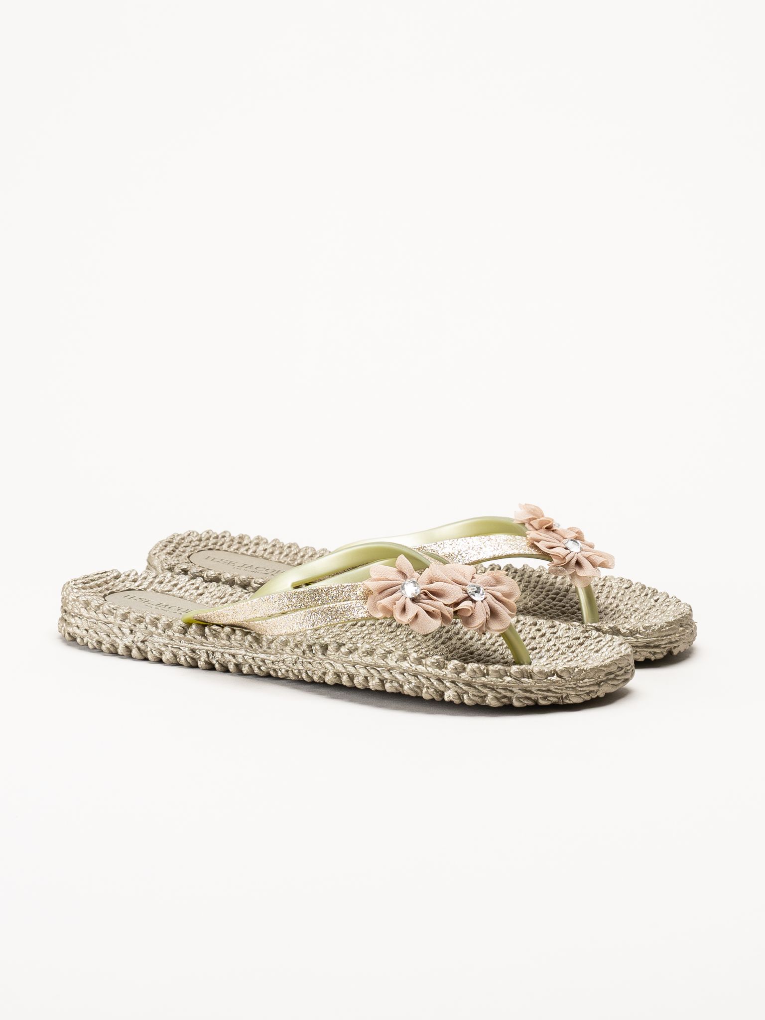 Ilse Jacobsen - Cheerful18F - Guldfärgade flip flops