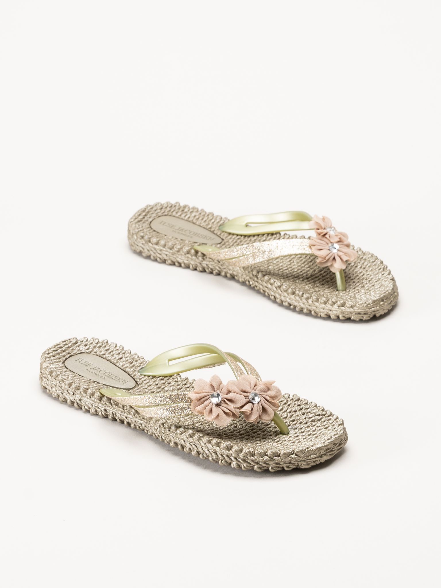 Ilse Jacobsen - Cheerful18F - Guldfärgade flip flops