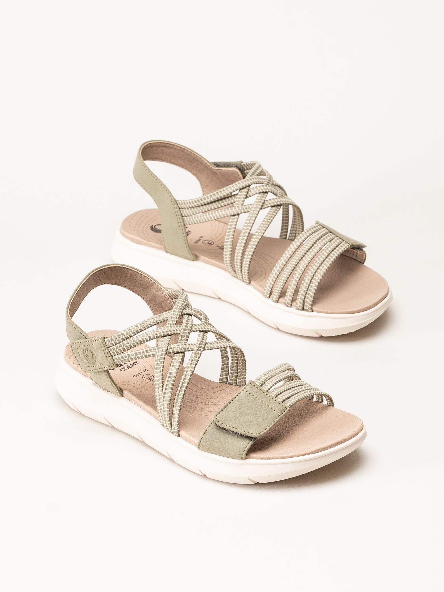 Jana - Coshy - Gröna sandaler
