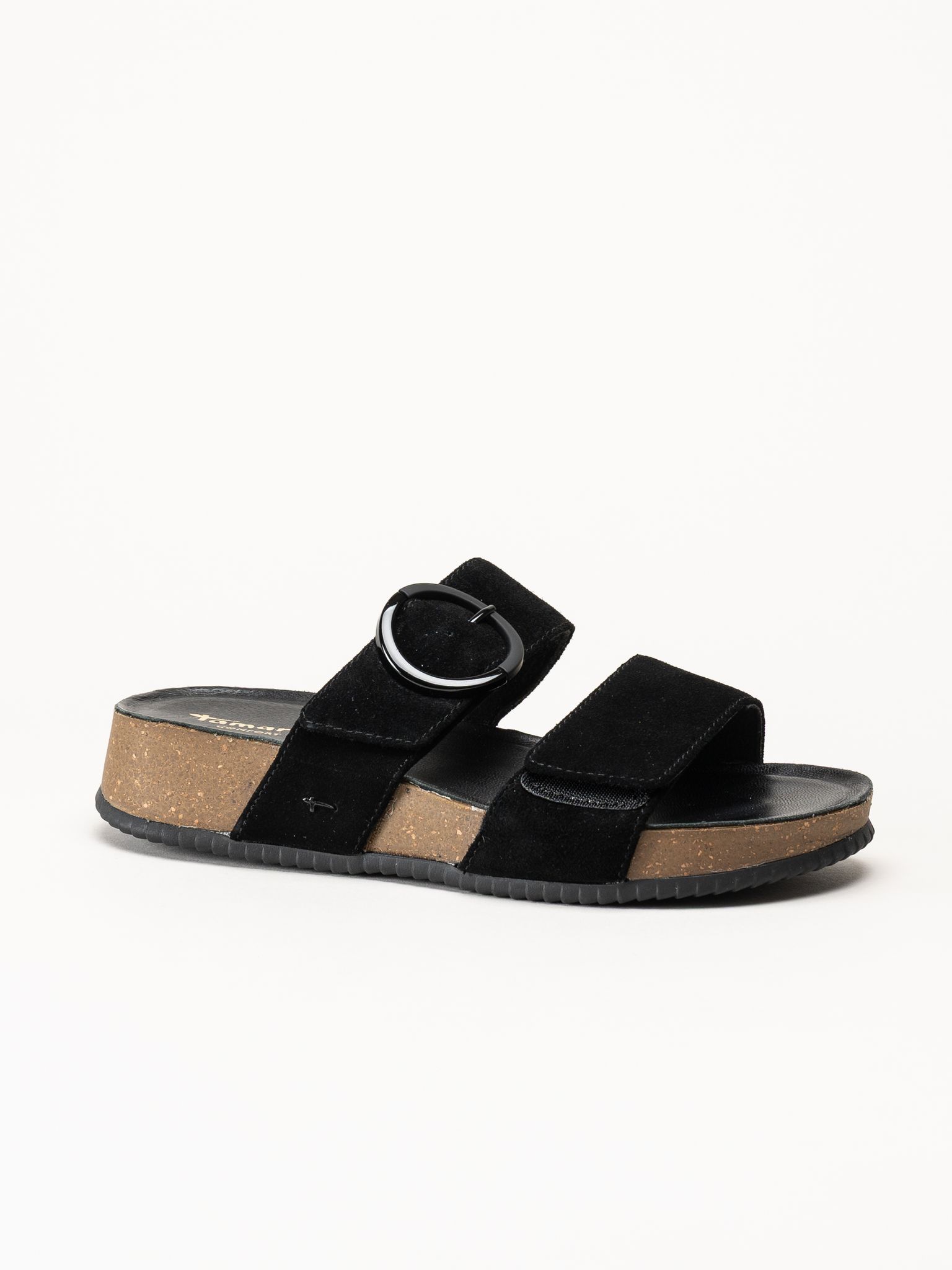 Tamaris - Wide fit - Svarta sandaler