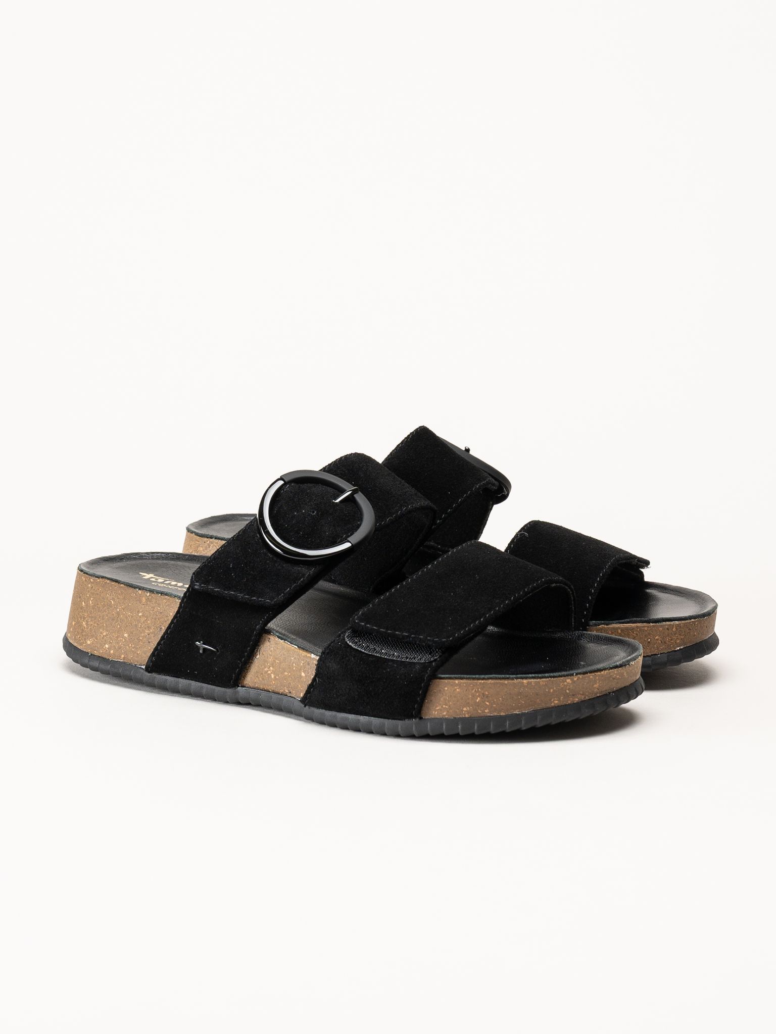 Tamaris - Wide fit - Svarta sandaler