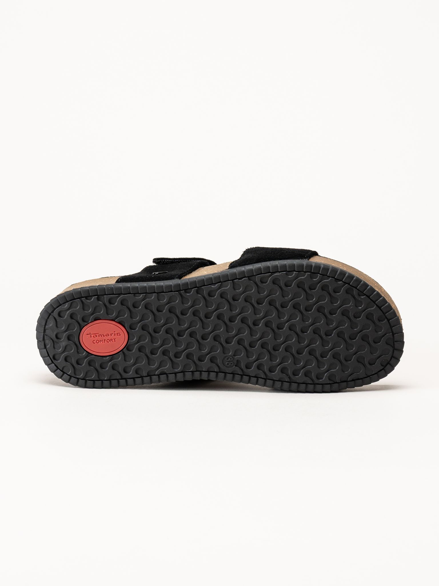 Tamaris - Wide fit - Svarta sandaler