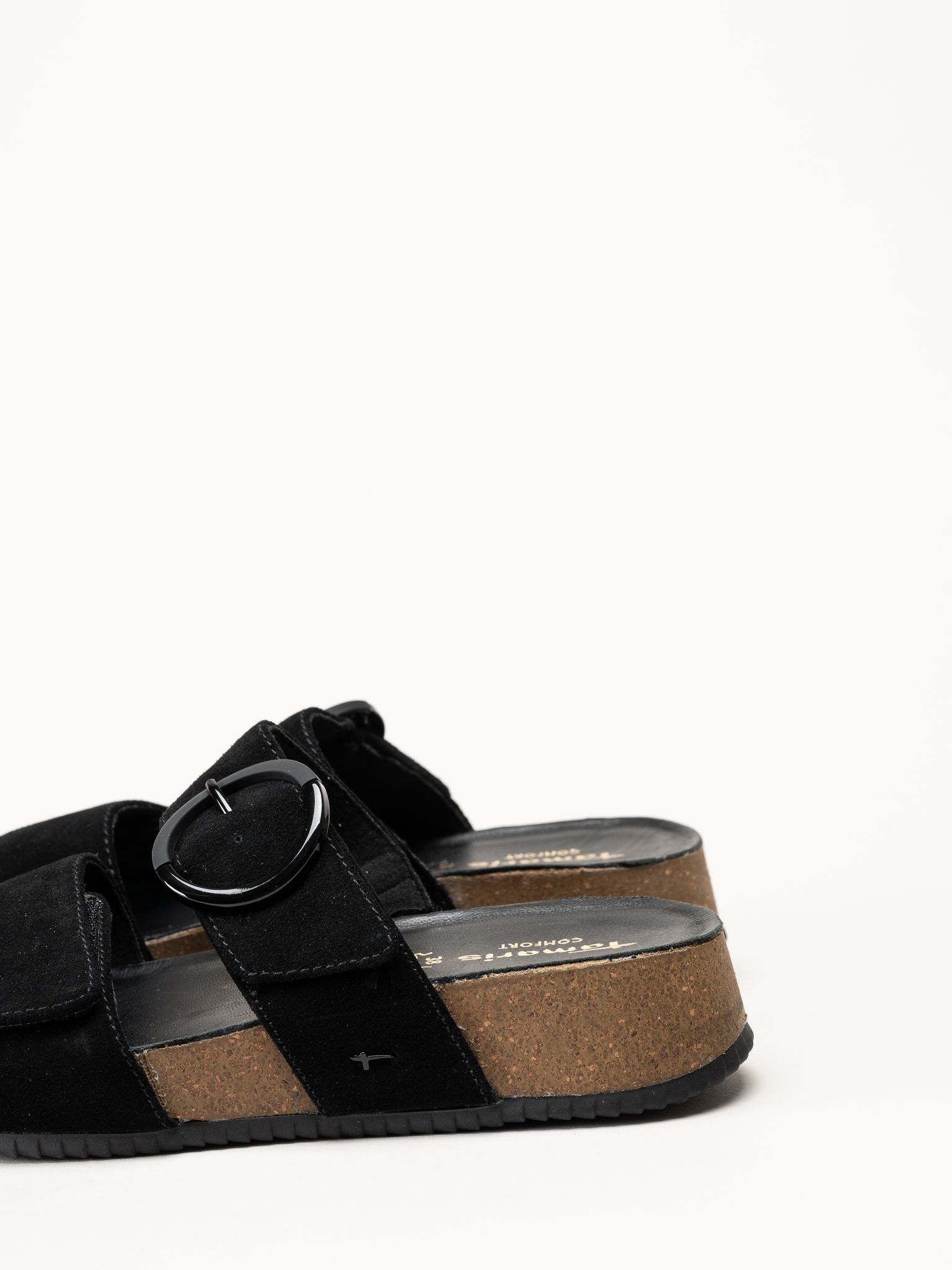 Tamaris - Wide fit - Svarta sandaler