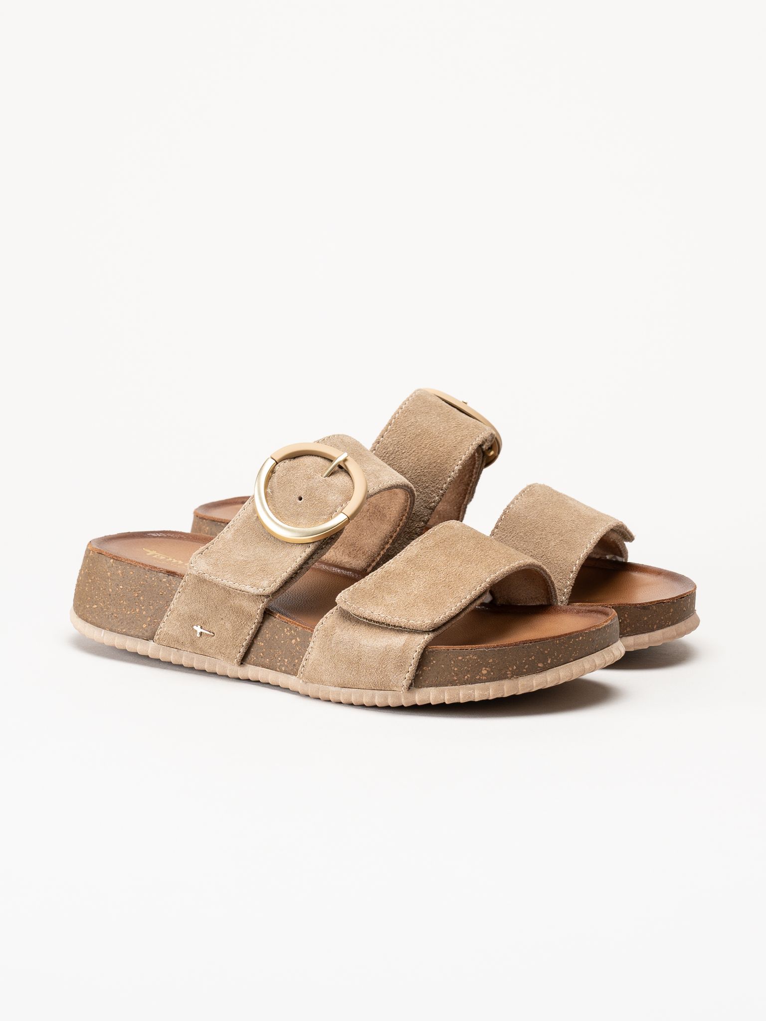Tamaris - Wide fit - Beige sandaler