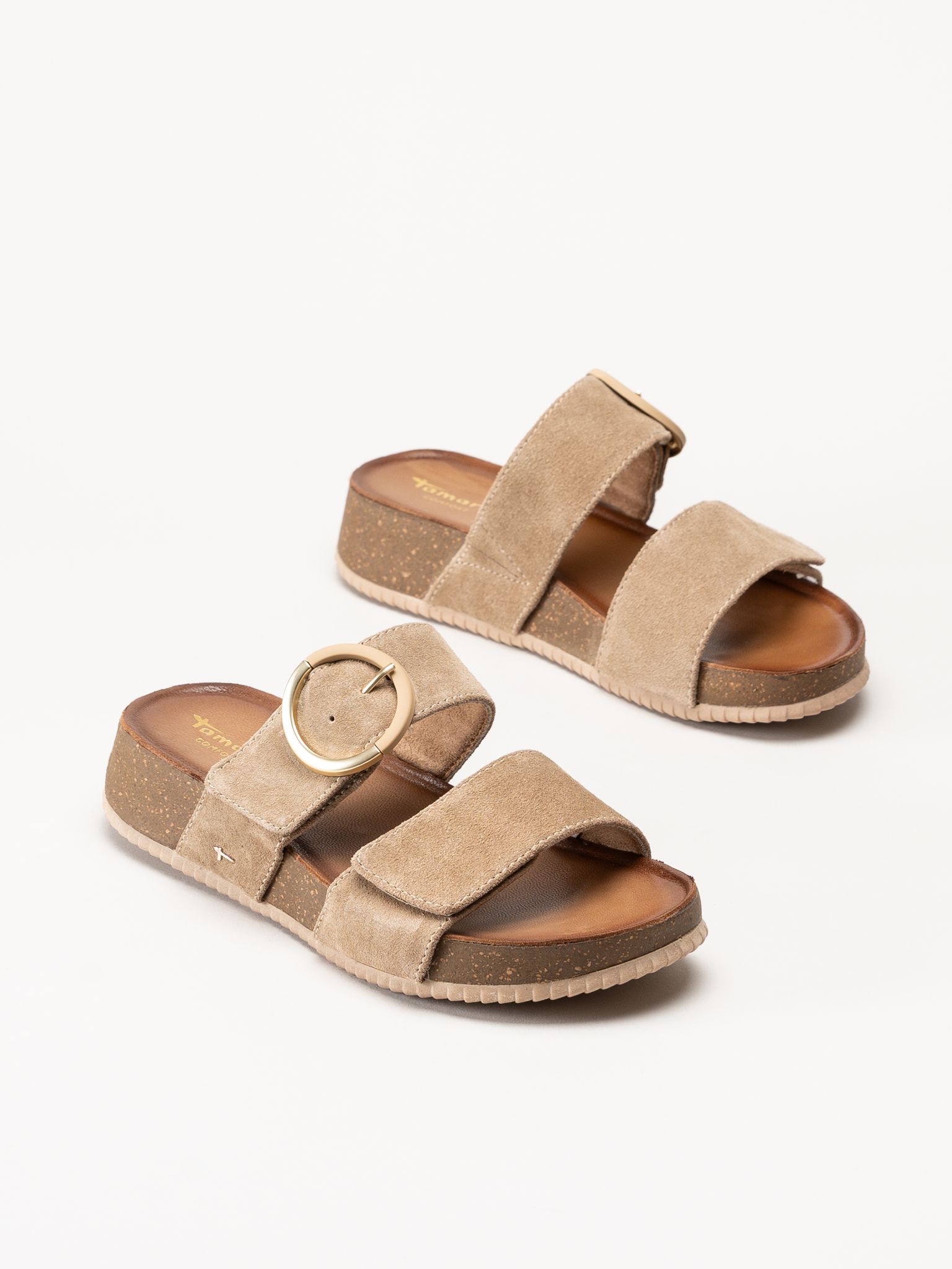 Tamaris - Wide fit - Beige sandaler