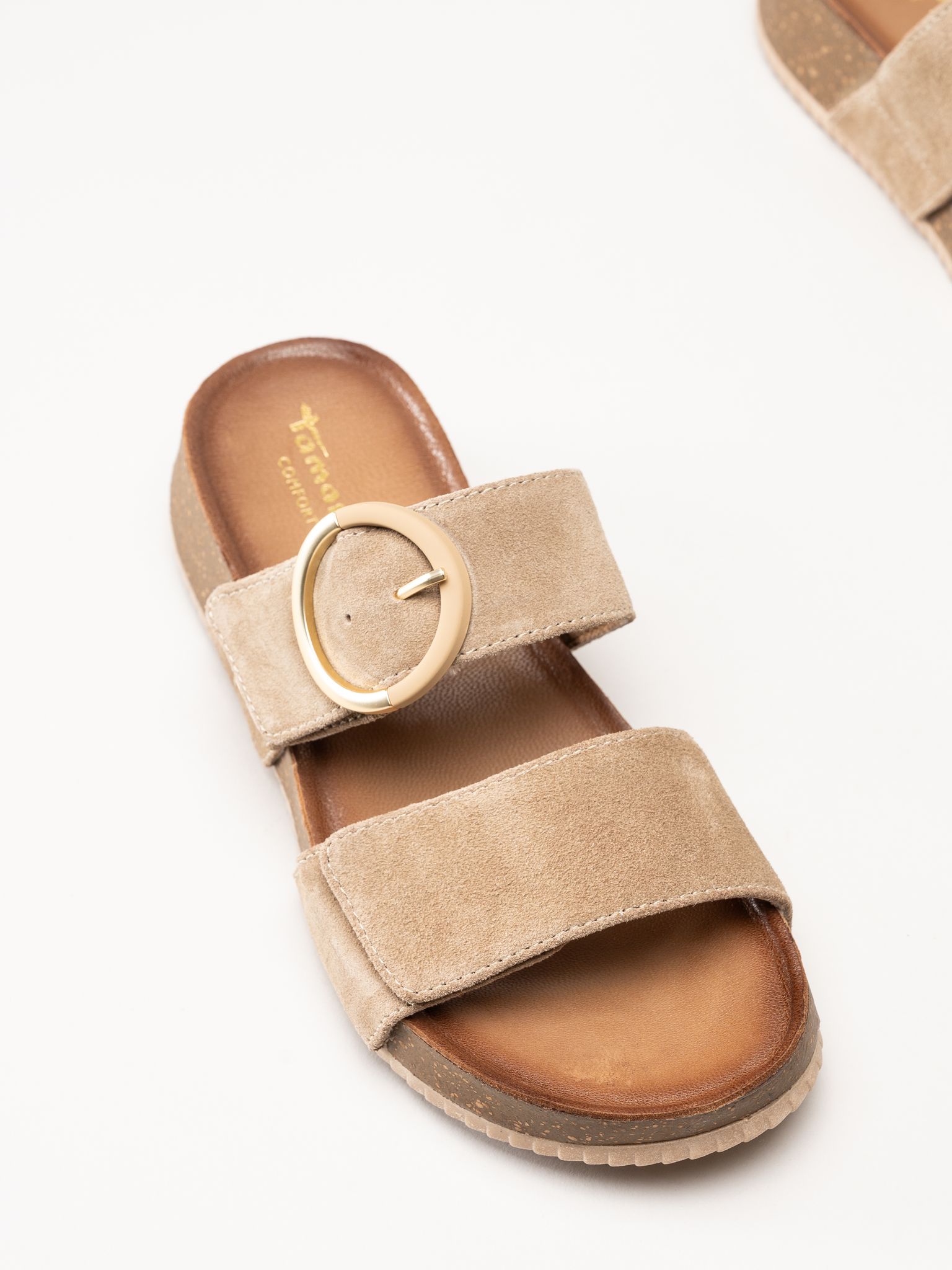 Tamaris - Wide fit - Beige sandaler