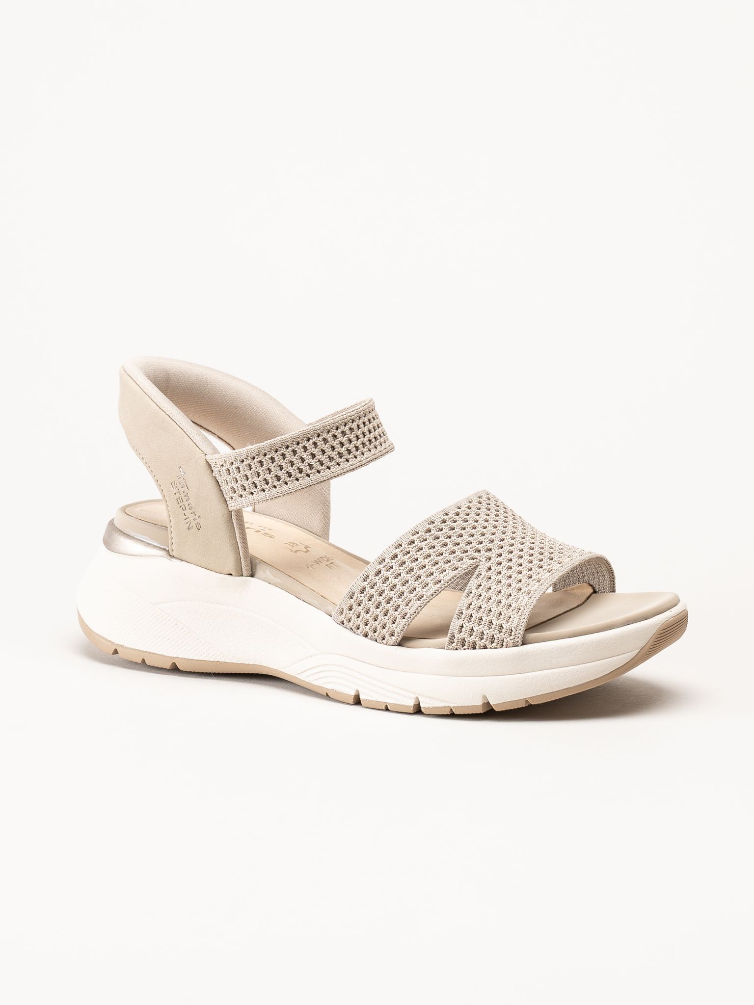 Tamaris - Wide fit - Beige sandaler