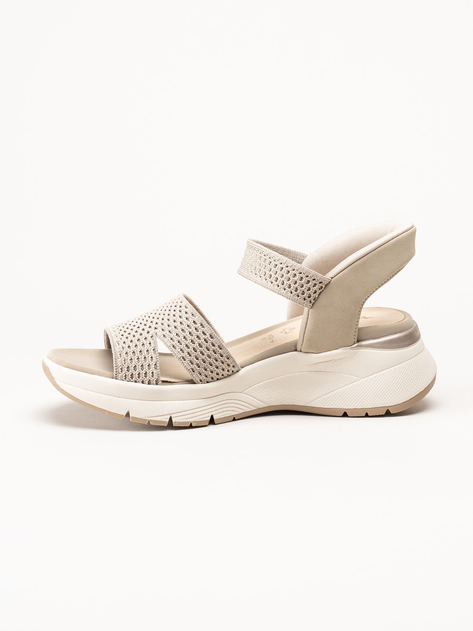 Tamaris - Wide fit - Beige sandaler