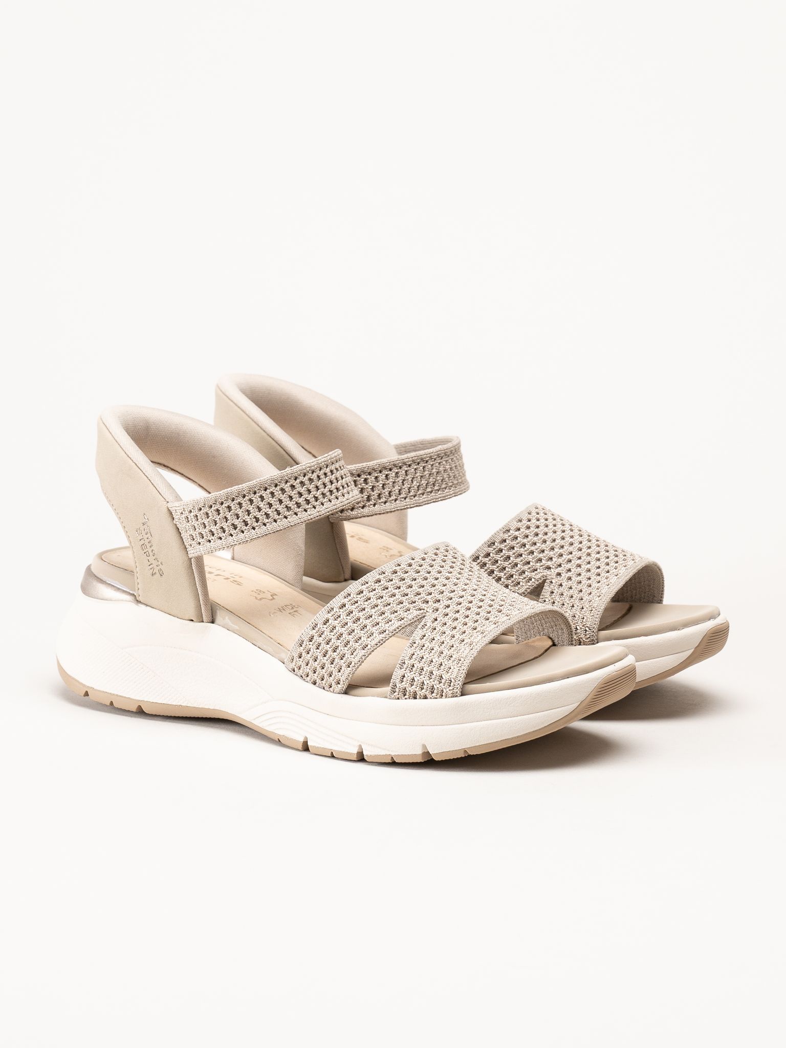 Tamaris - Wide fit - Beige sandaler