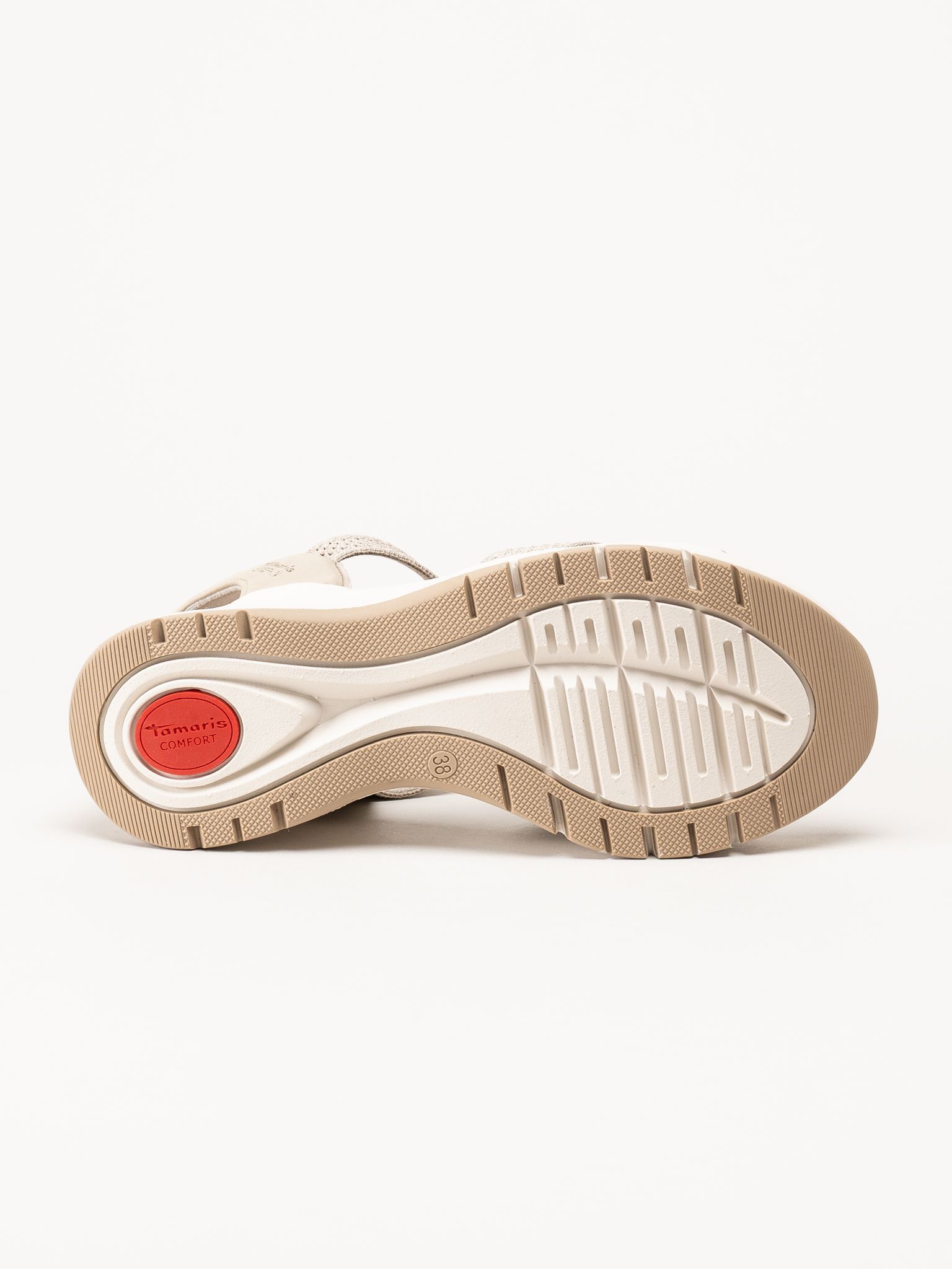 Tamaris - Wide fit - Beige sandaler