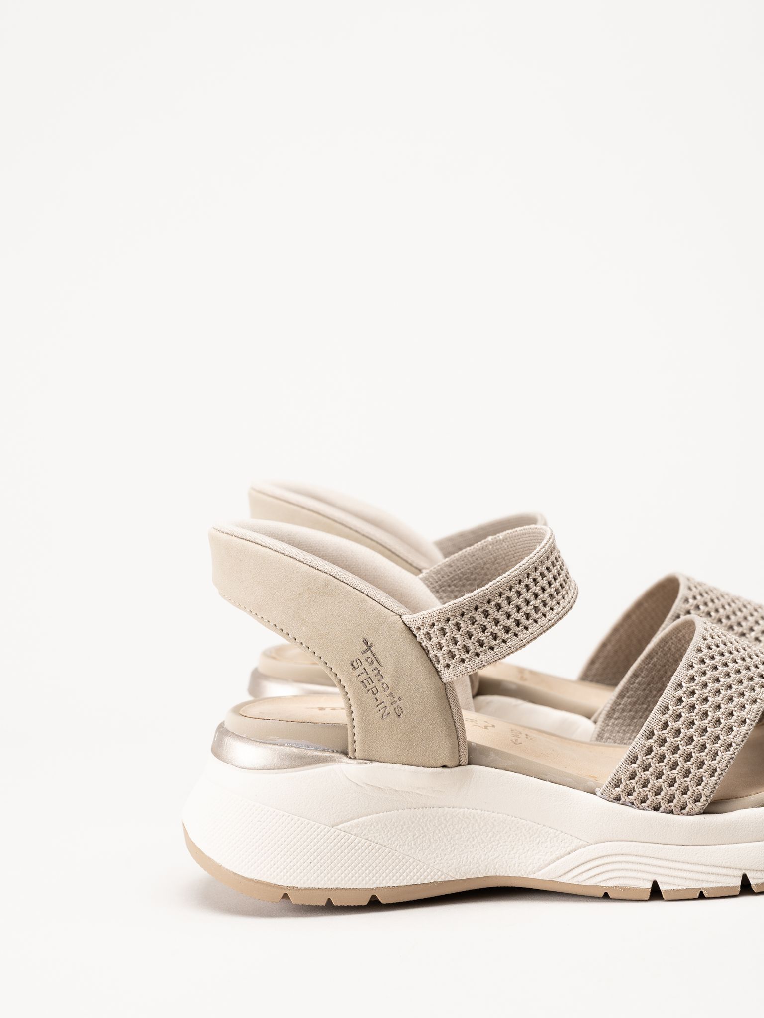 Tamaris - Wide fit - Beige sandaler