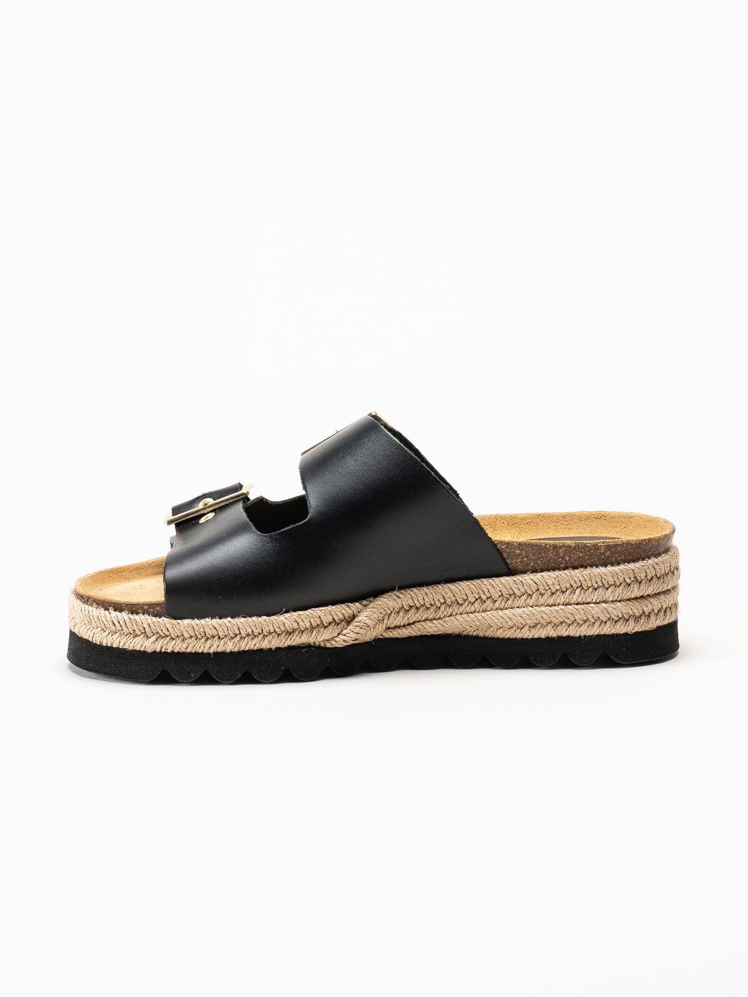 Sweeks - Sonja - Svarta sandaler i skinn