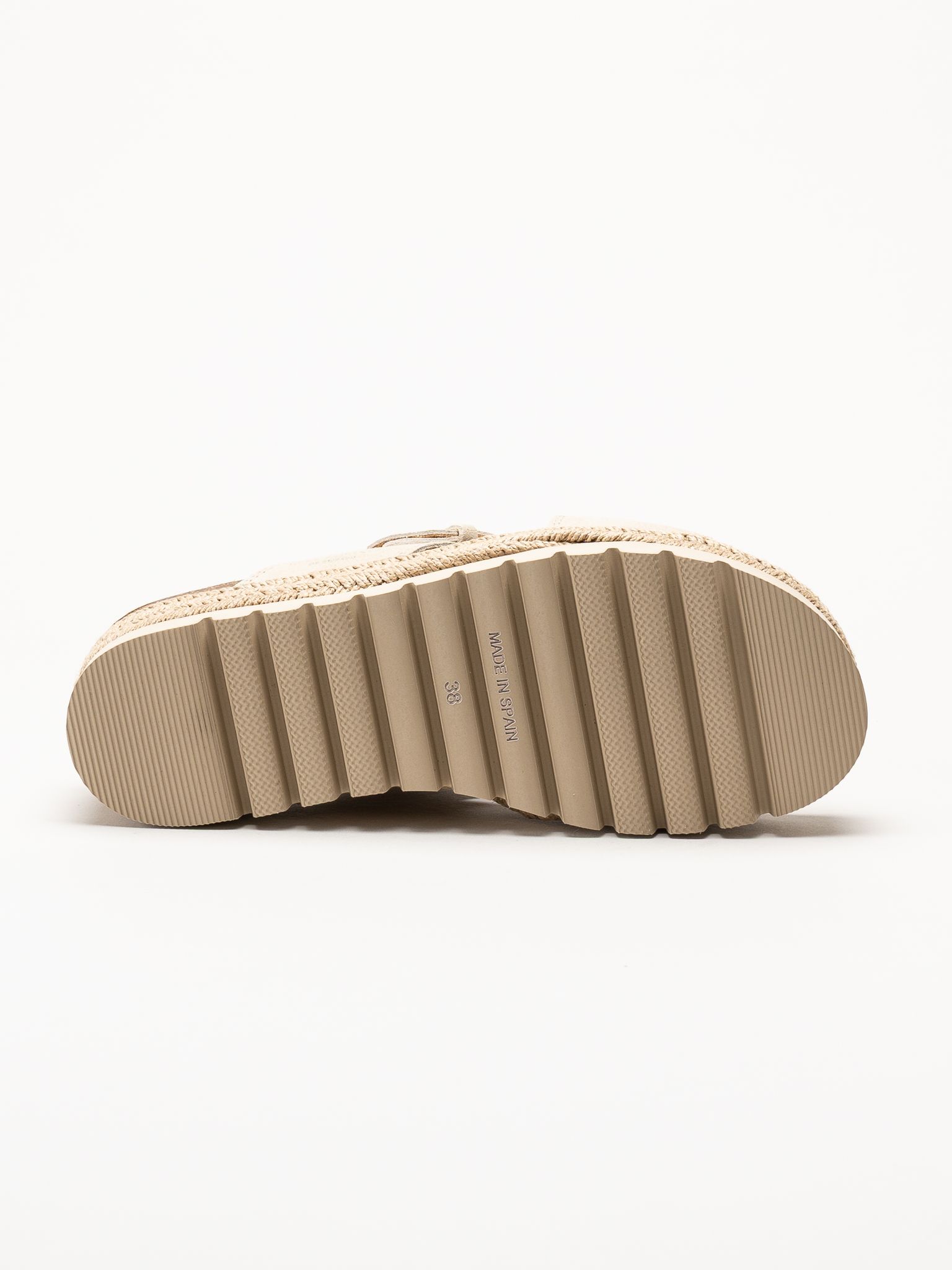 Sweeks - Sonja Cross - Beige sandaler i mocka