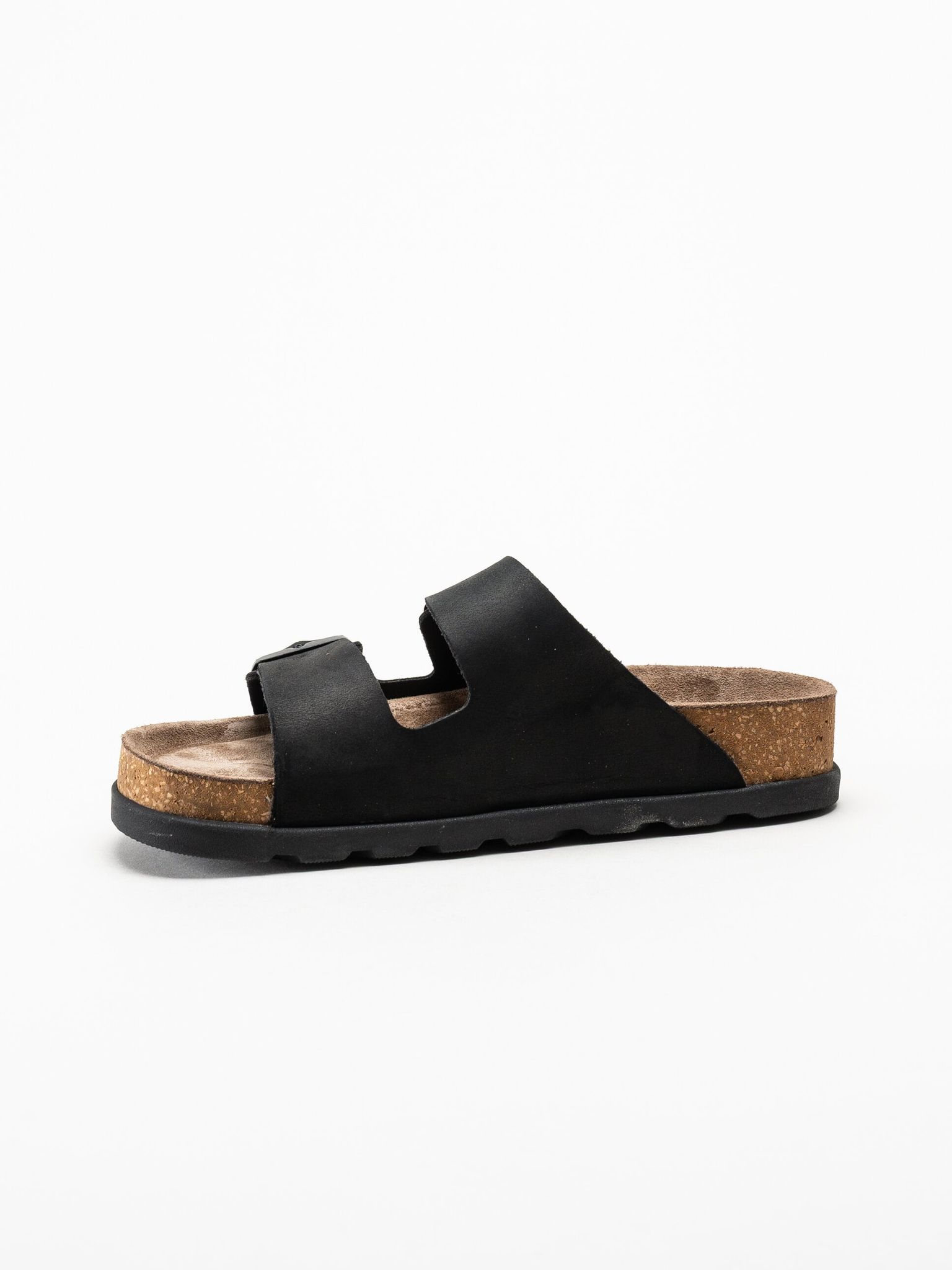 Rieker - Svarta sandaler i nubuck