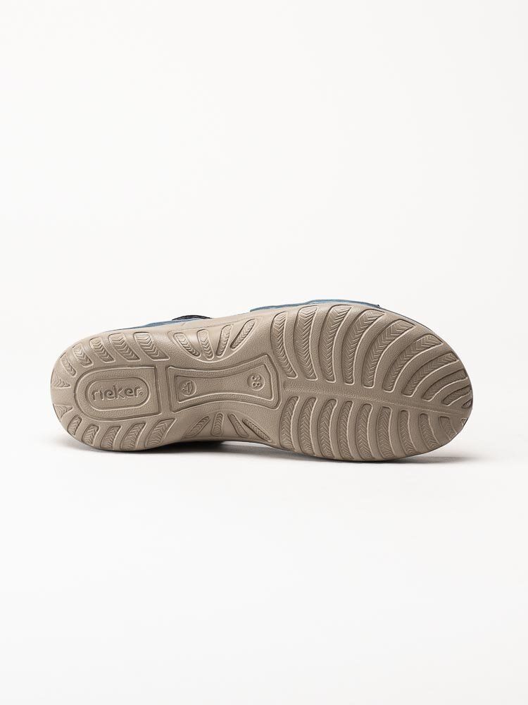 Rieker - Blå sandaler med resårremmar