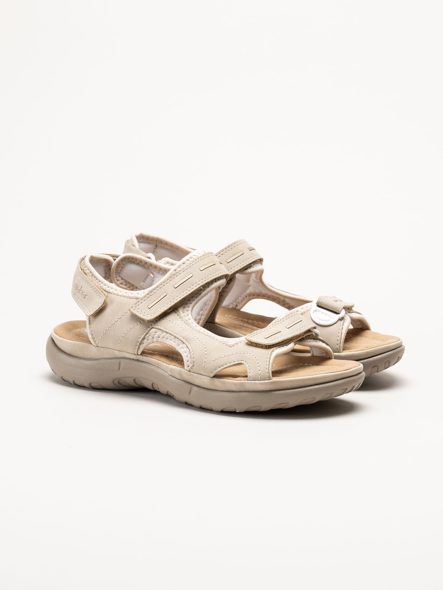 Rieker - Beige remsandaler