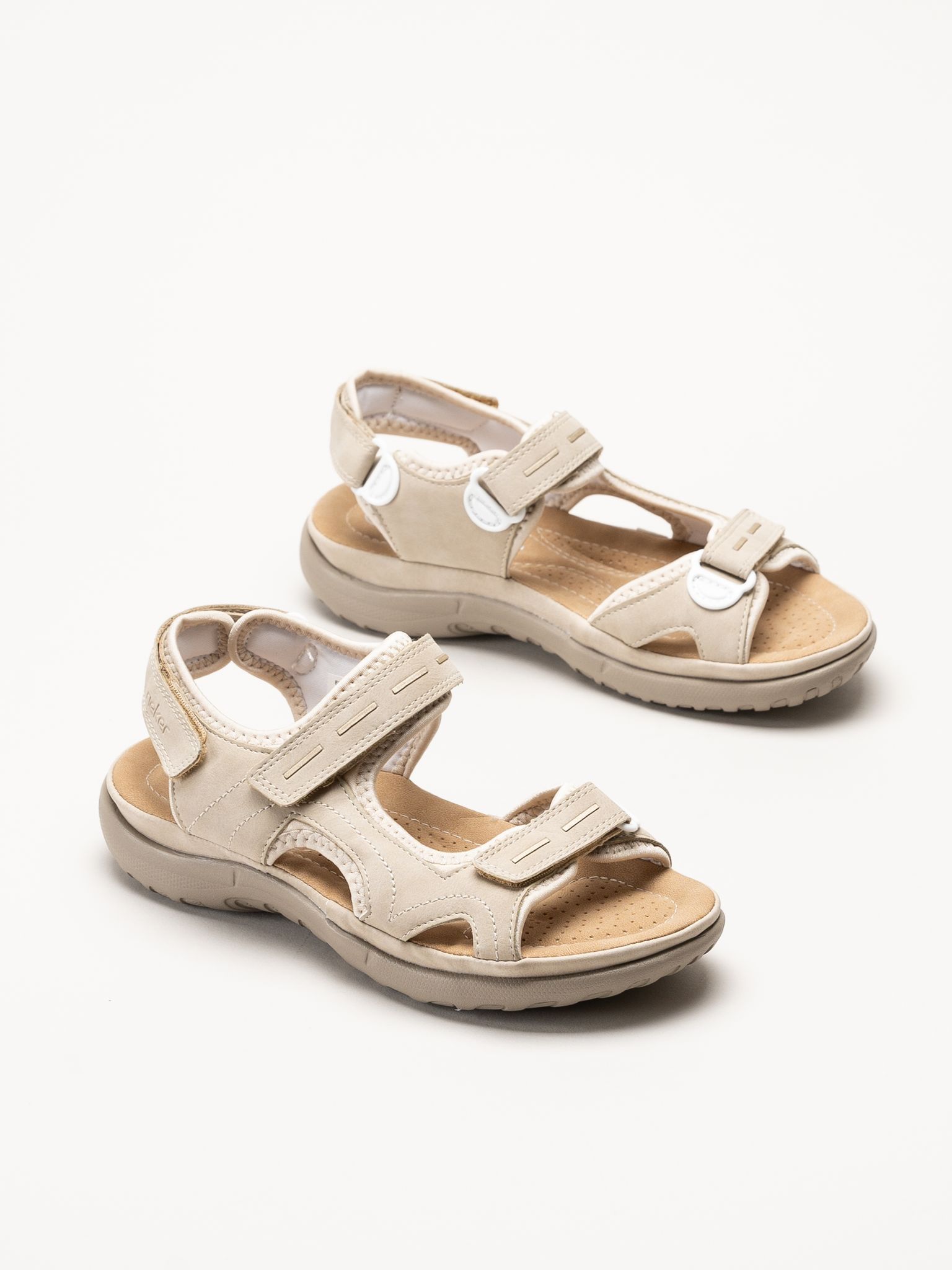 Rieker - Beige remsandaler