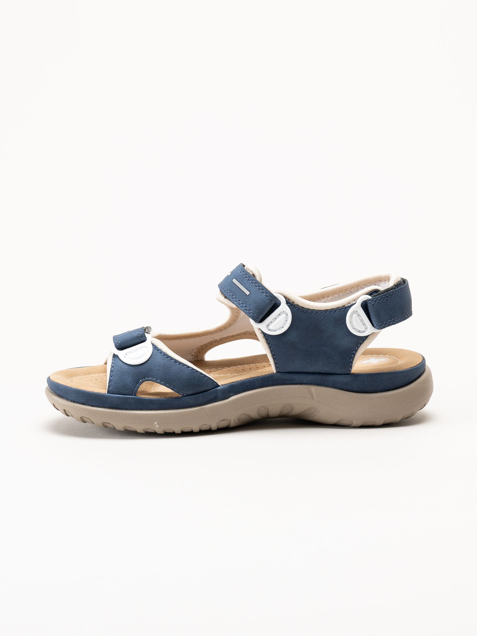 Rieker - Blå remsandaler