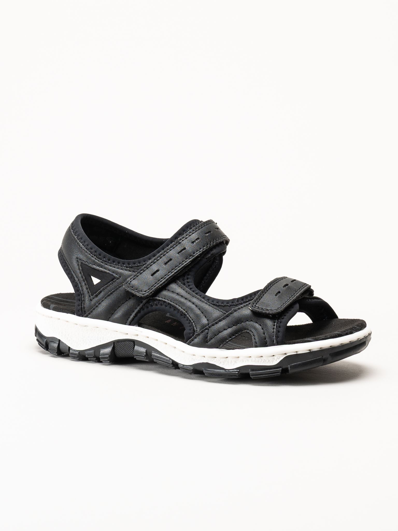Rieker - Svarta remsandaler