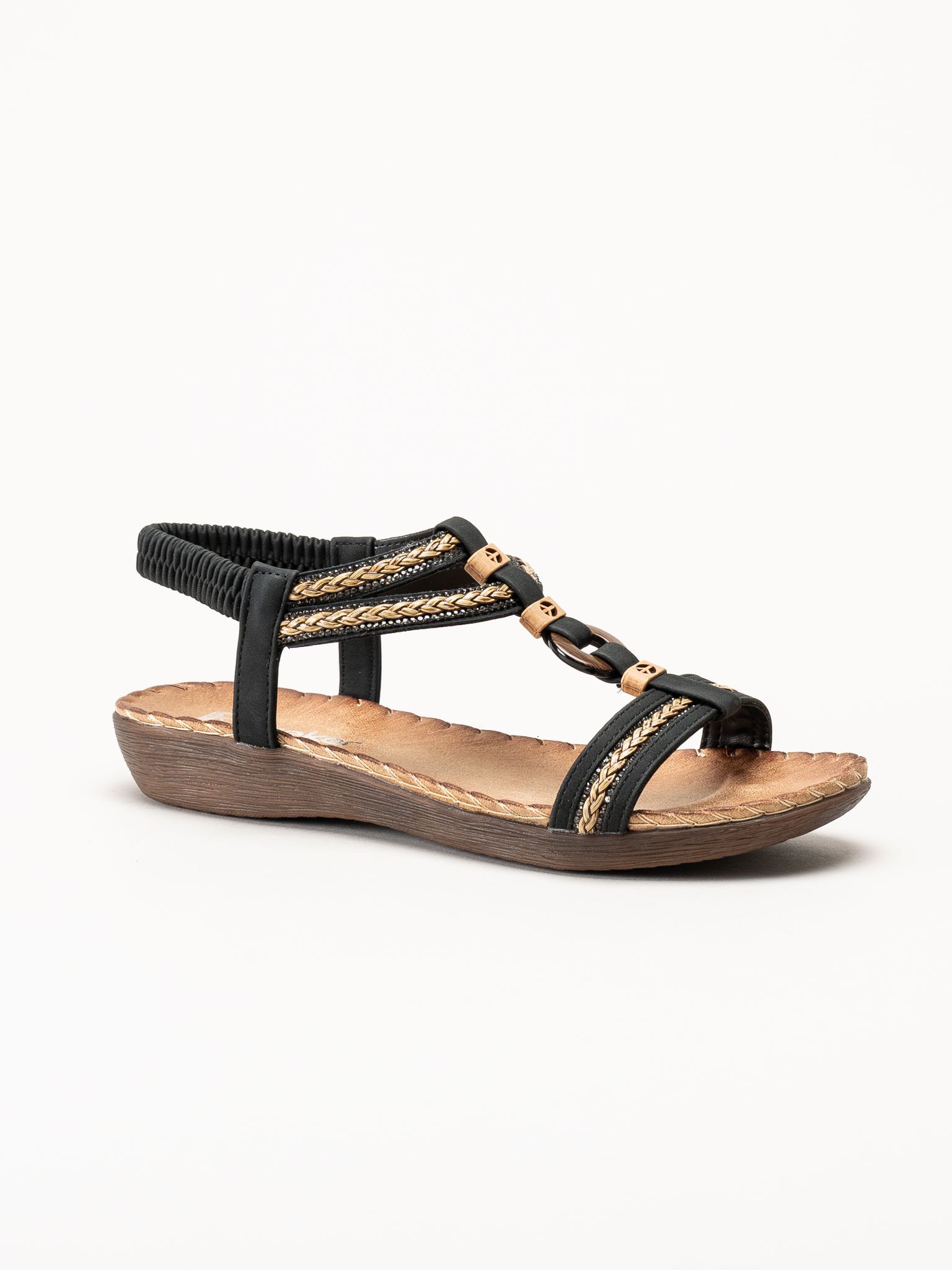 Rieker - Svarta sandaler