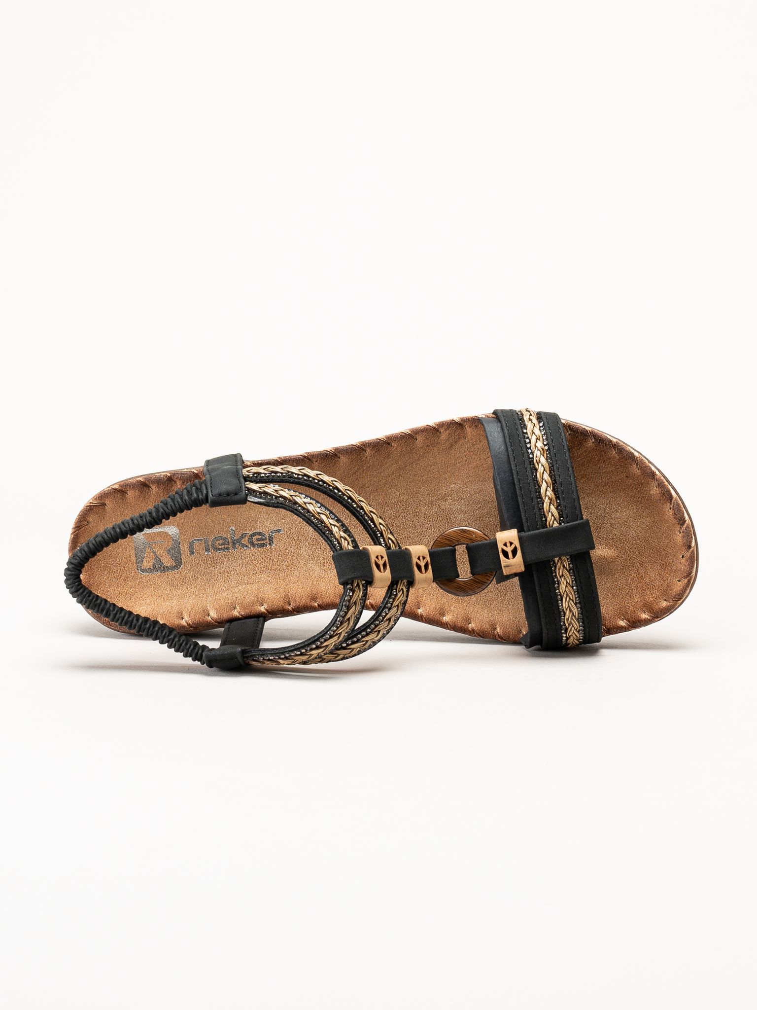 Rieker - Svarta sandaler