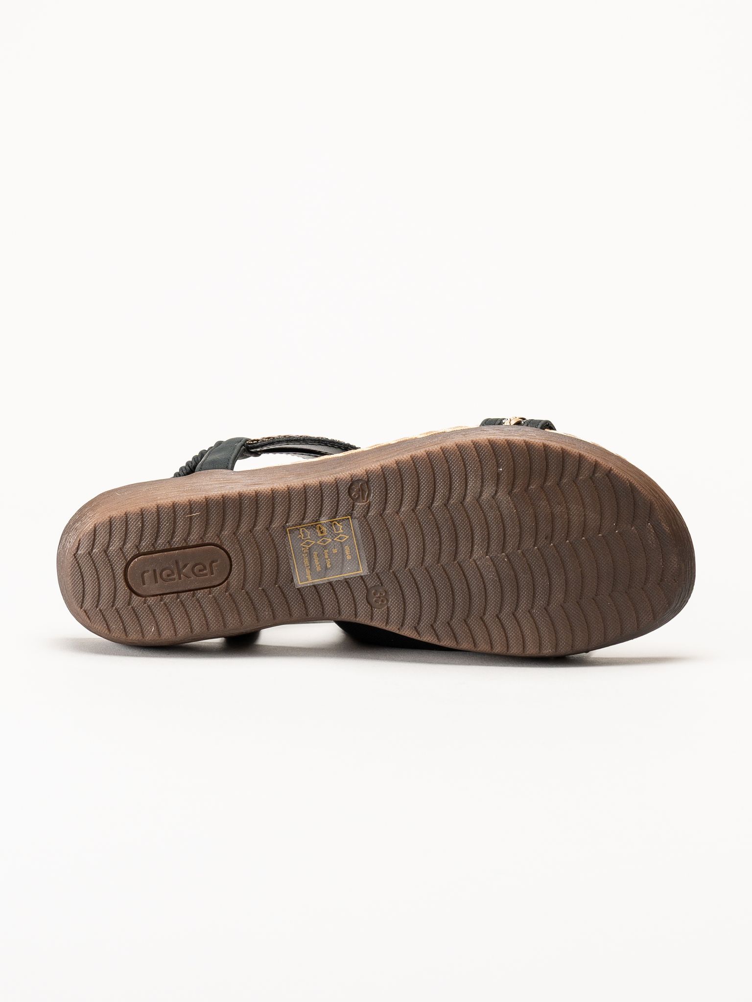 Rieker - Svarta sandaler
