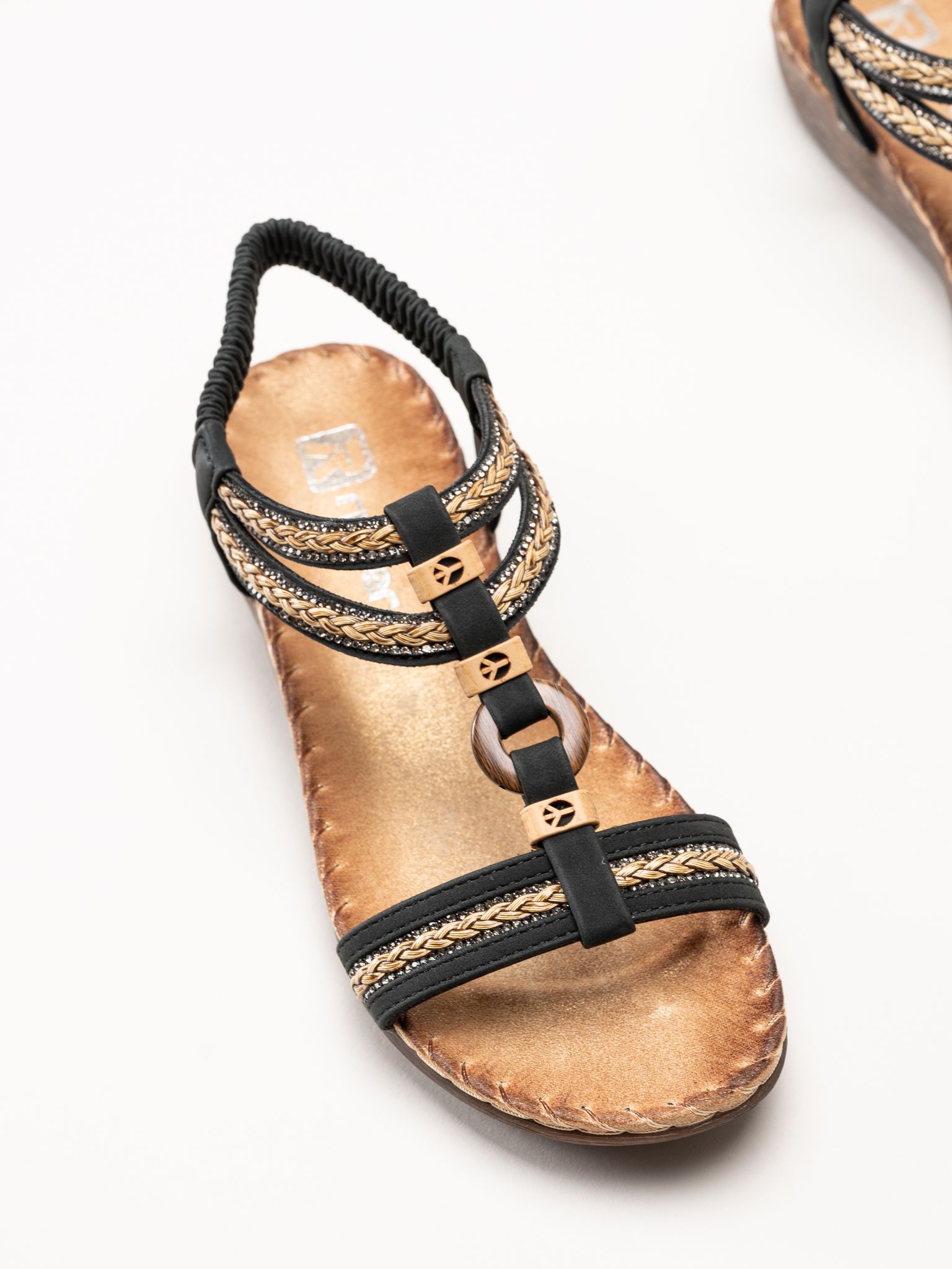 Rieker - Svarta sandaler
