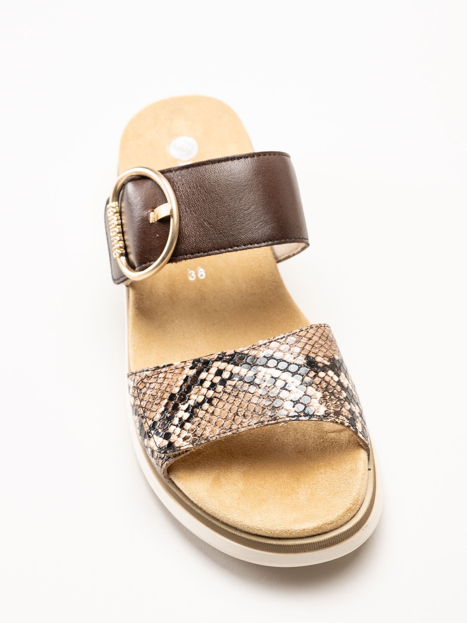 Remonte - Bruna sandaler i skinn