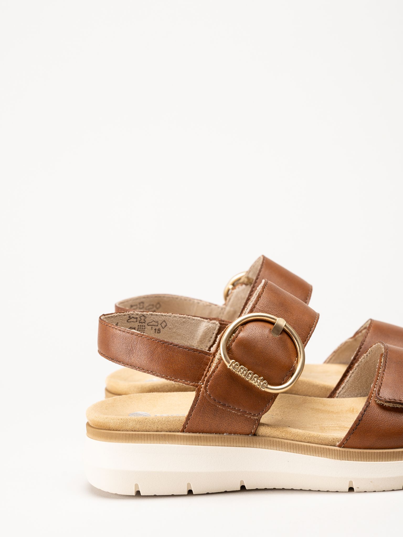 Remonte - Bruna sandaler i skinn