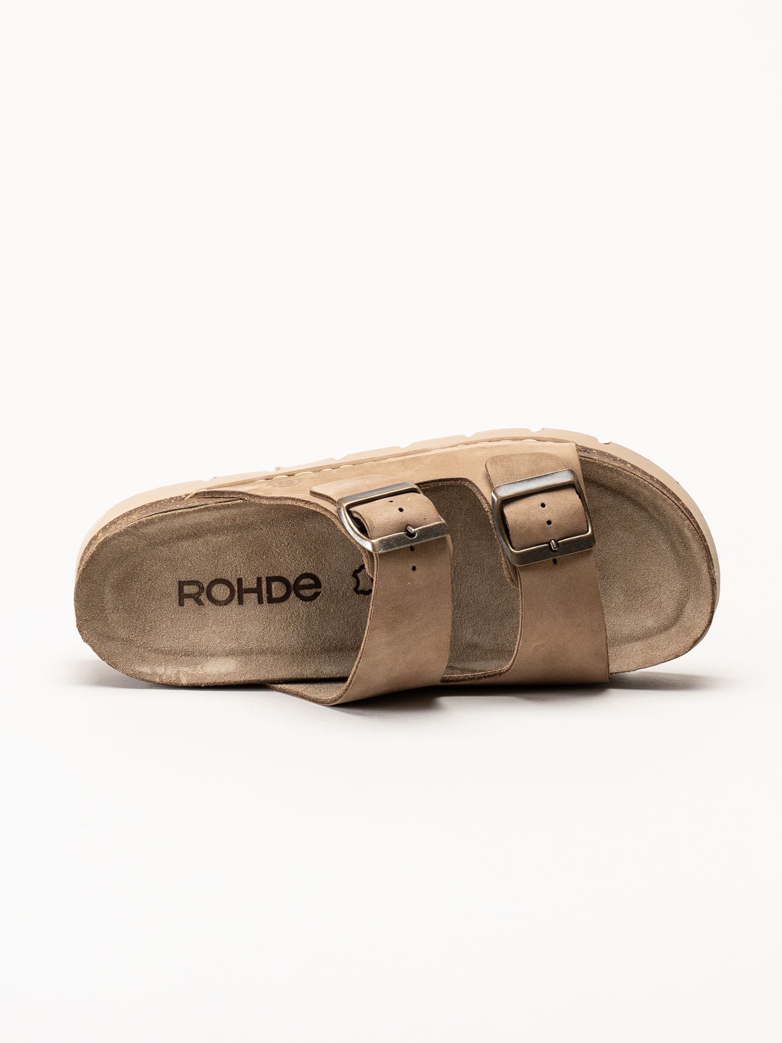 Rohde - Latina - Beige platåsandaler