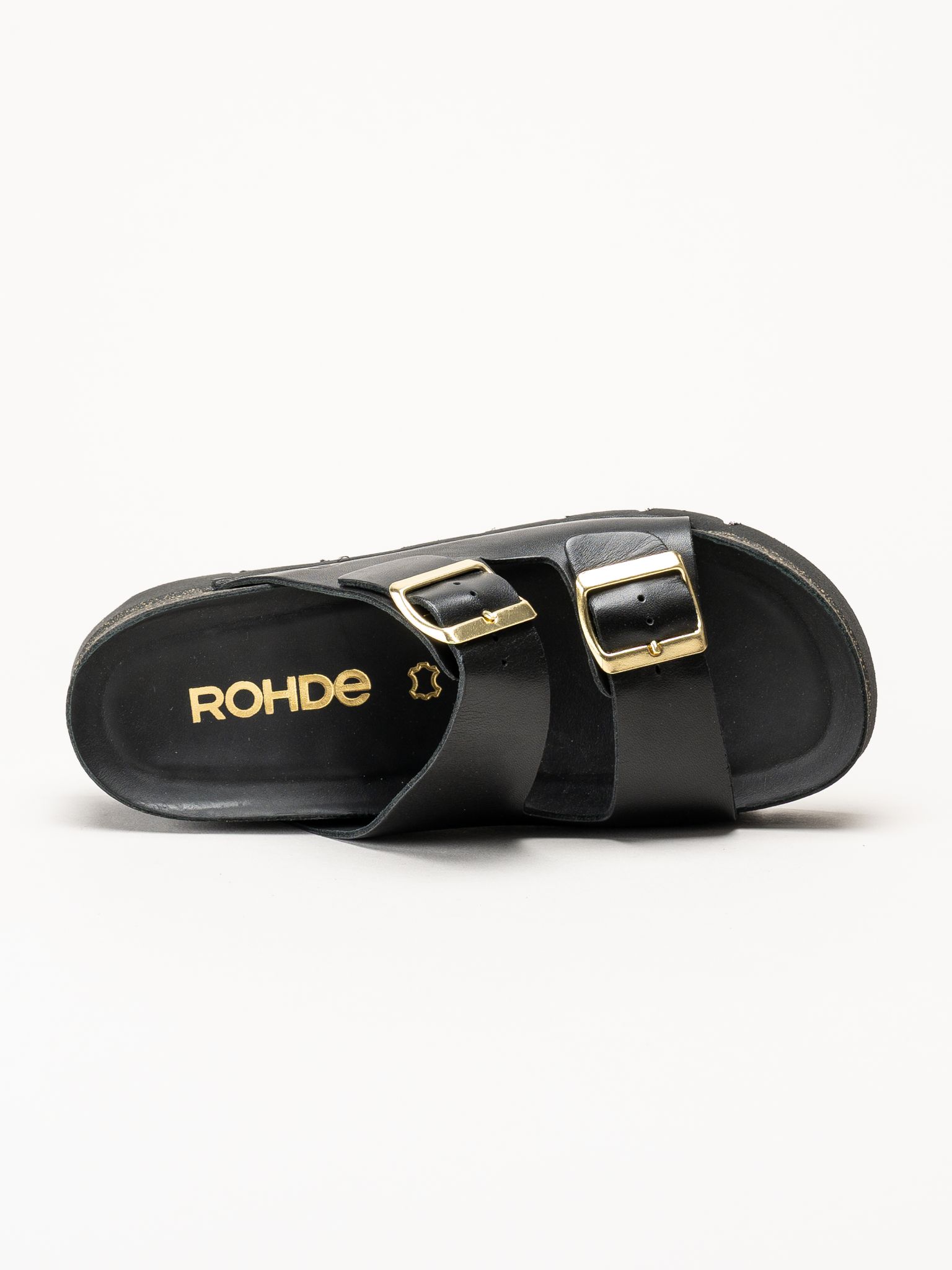 Rohde - Latina - Svarta platåsandaler