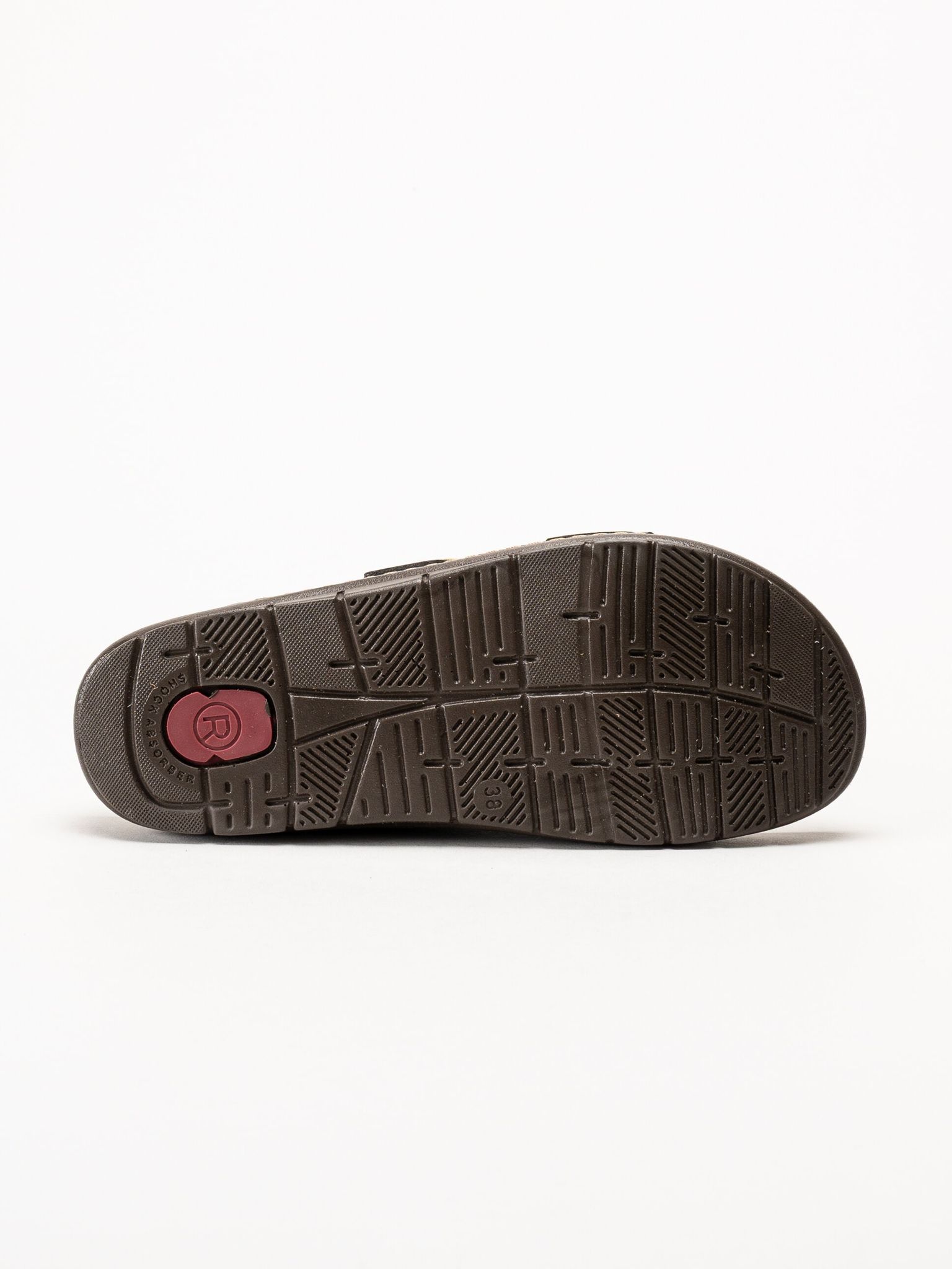 Rohde - Rodigo-D - Mörkbruna sandaler i skinn