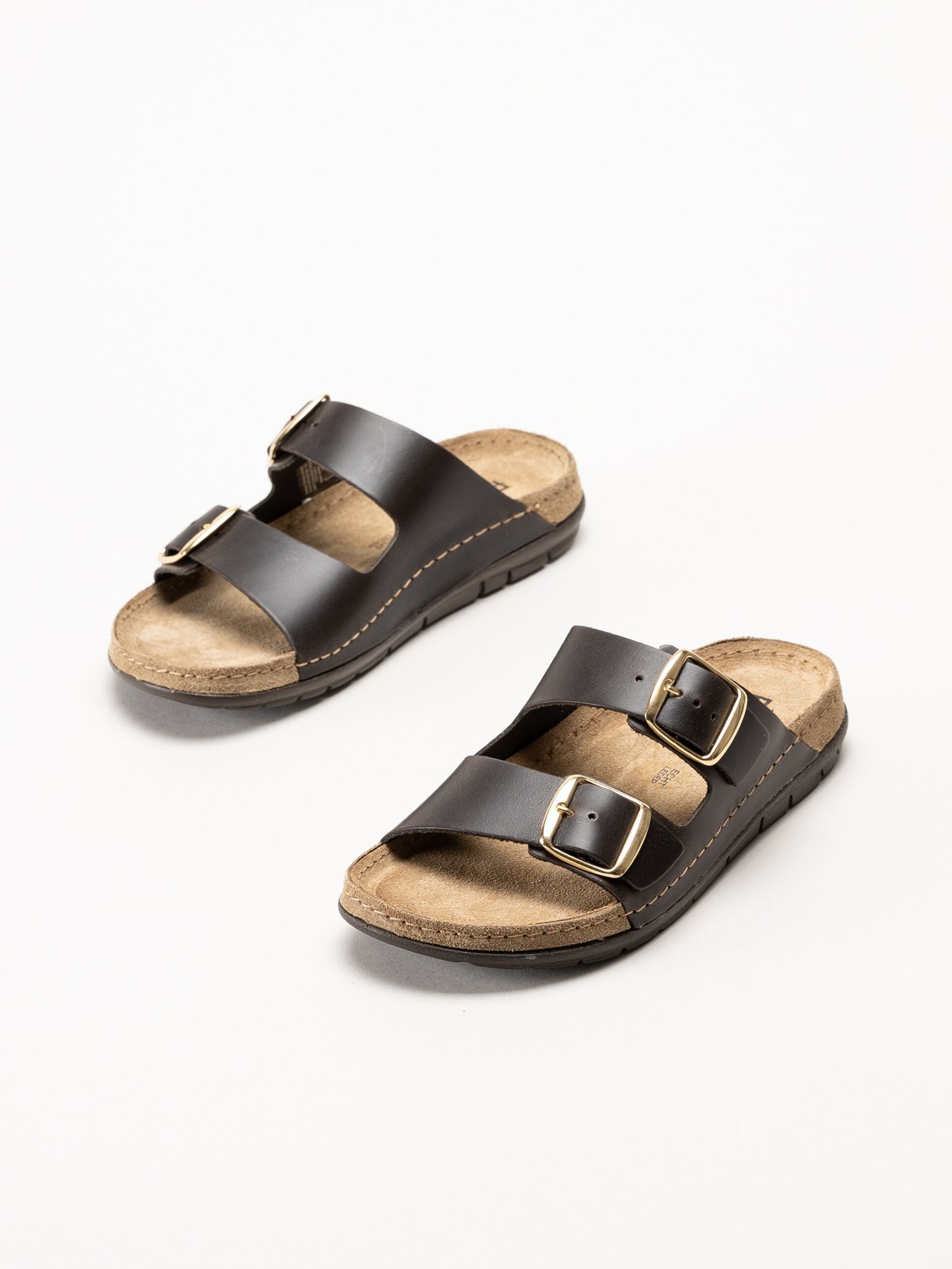 Rohde - Rodigo-D - Mörkbruna sandaler i skinn