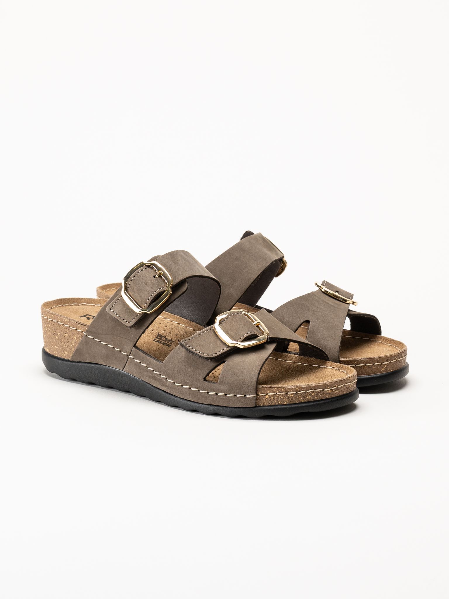 Rohde - Soave 40 - Bruna slip in sandaler med kilklack