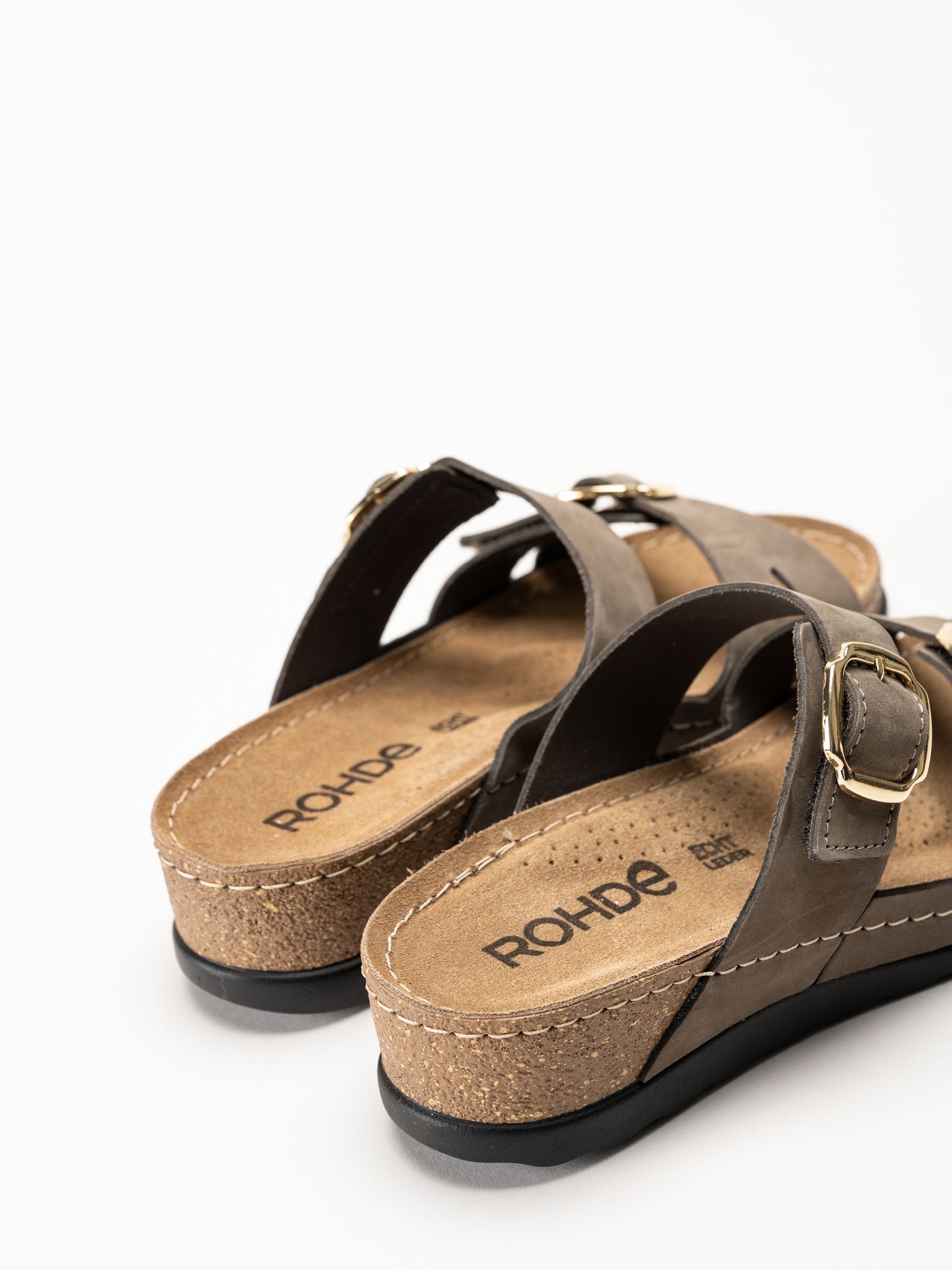 Rohde - Soave 40 - Bruna slip in sandaler med kilklack