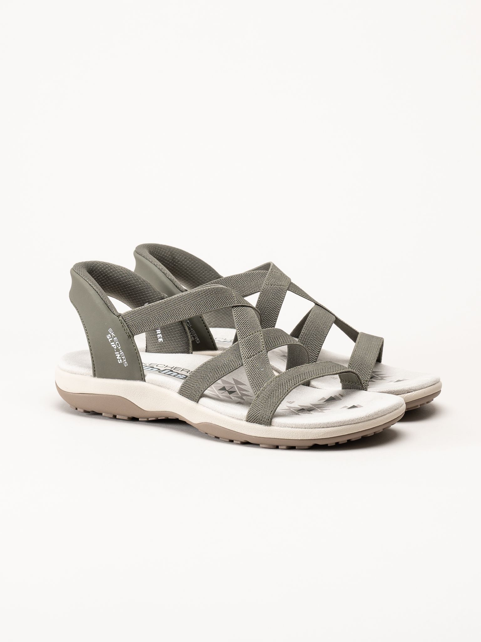 Skechers - Reggae Slim - Gröna sandaler