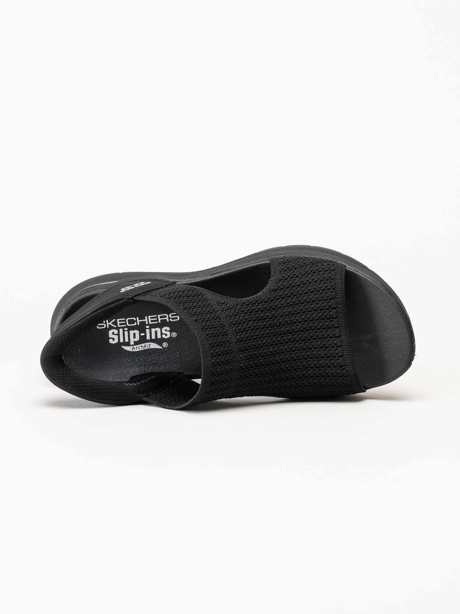 Skechers - Arch Fit - Svarta slip-in sandaler