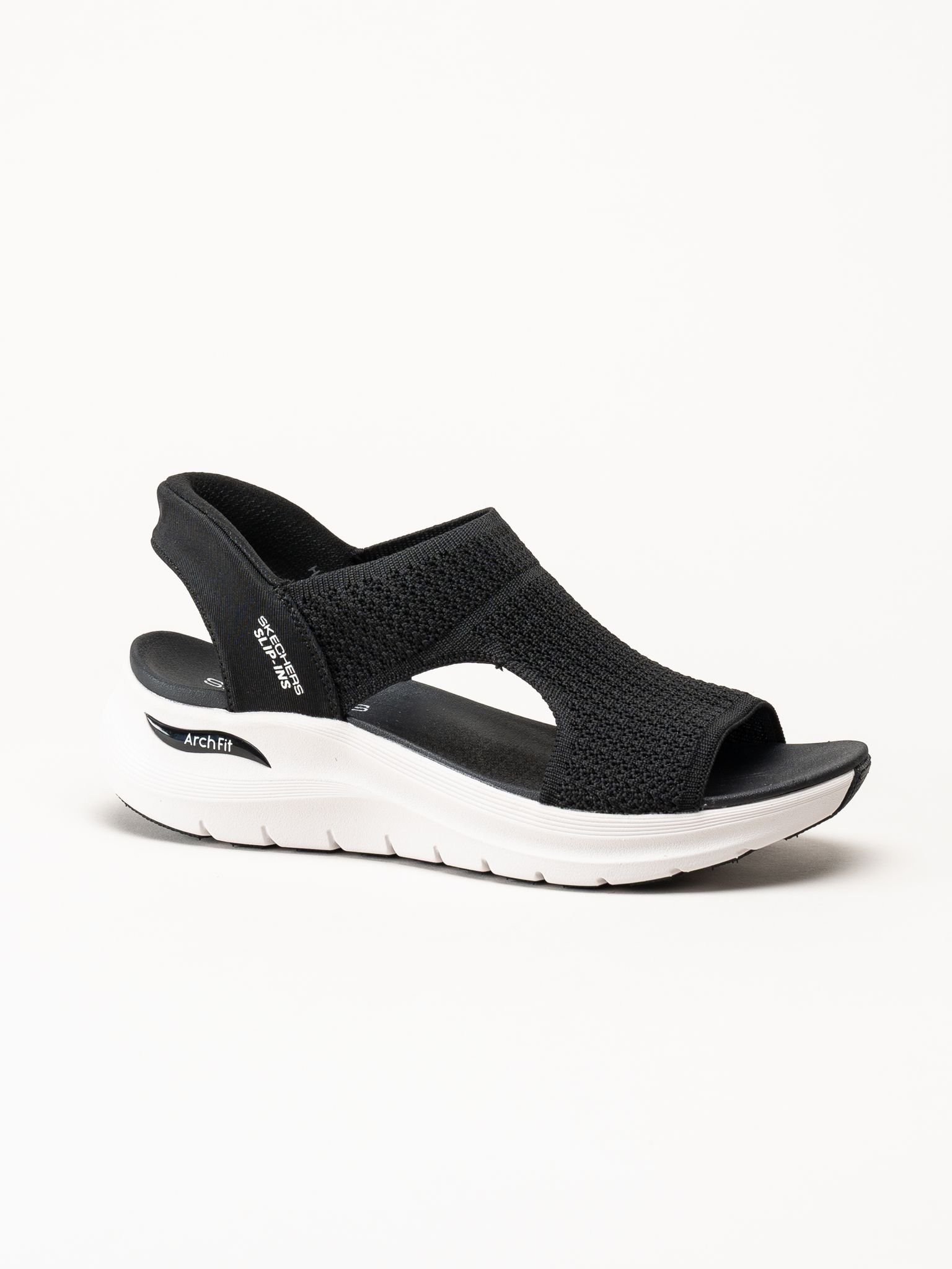 Skechers - Arch Fit - Svarta slip-in sandaler