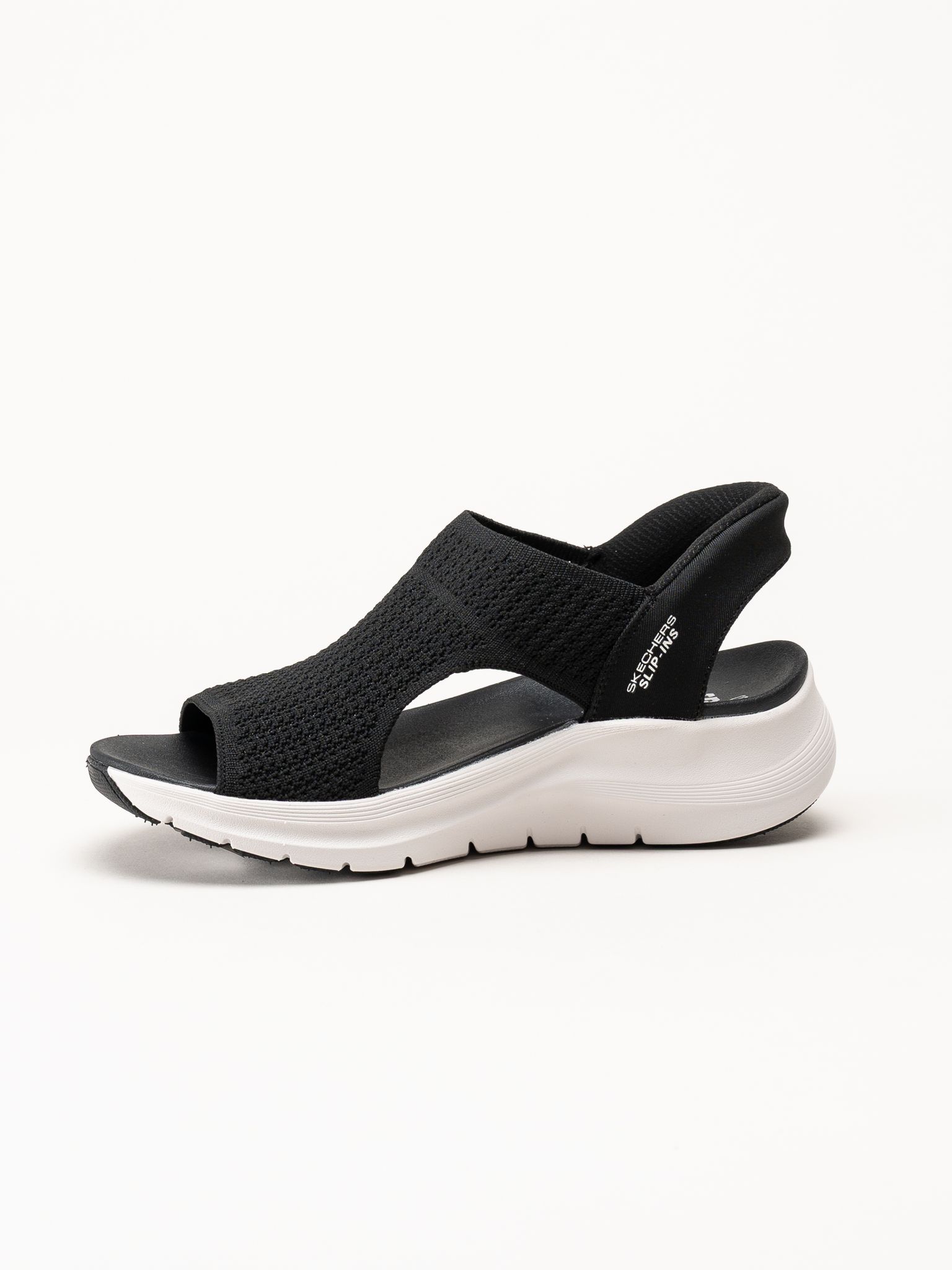 Skechers - Arch Fit - Svarta slip-in sandaler